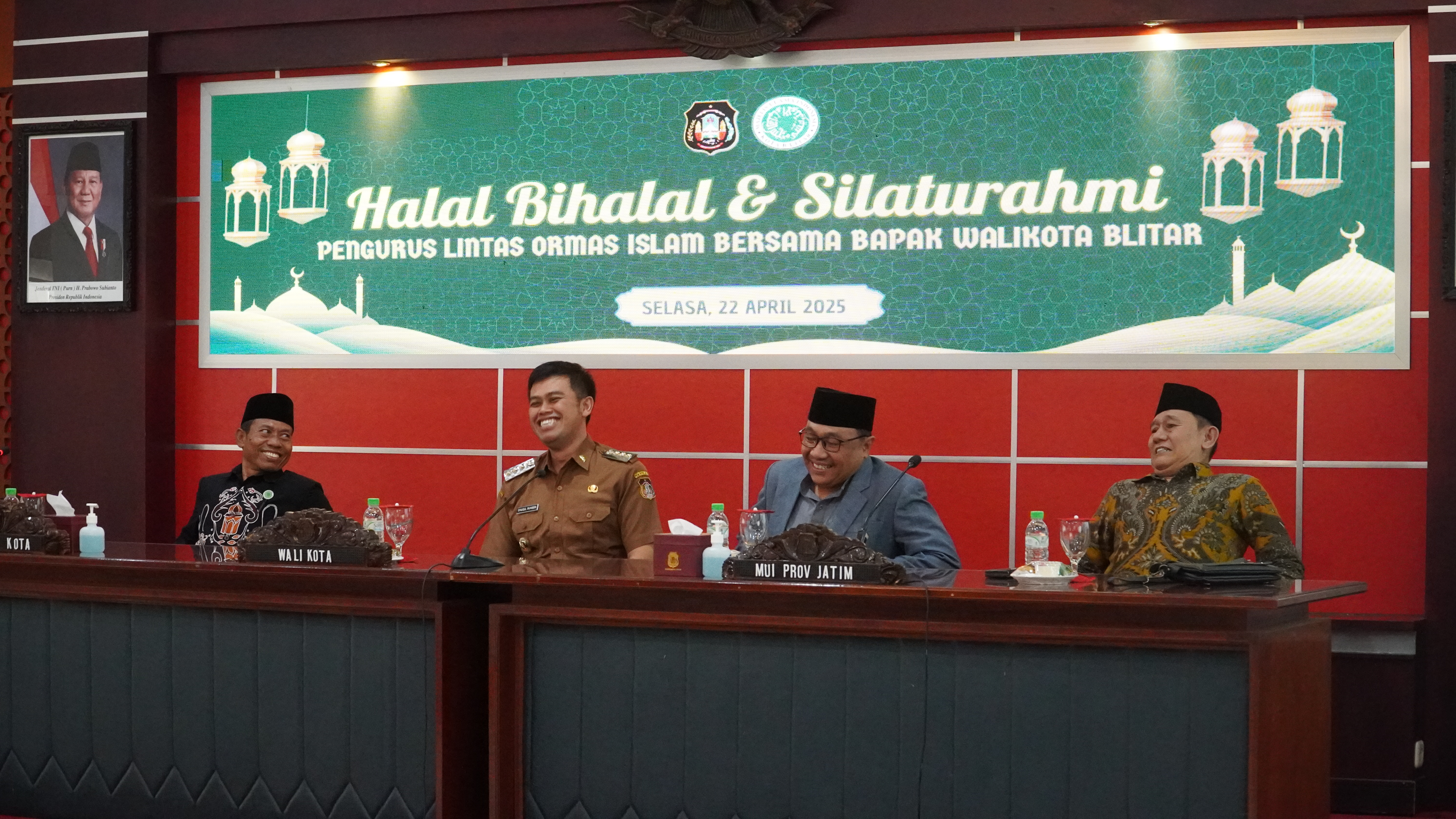 22 April 2025 - Halal Bihalal dan Silaturahmi Pengurus Lintas Ormas Islam Bersama Wali kota Blitar
