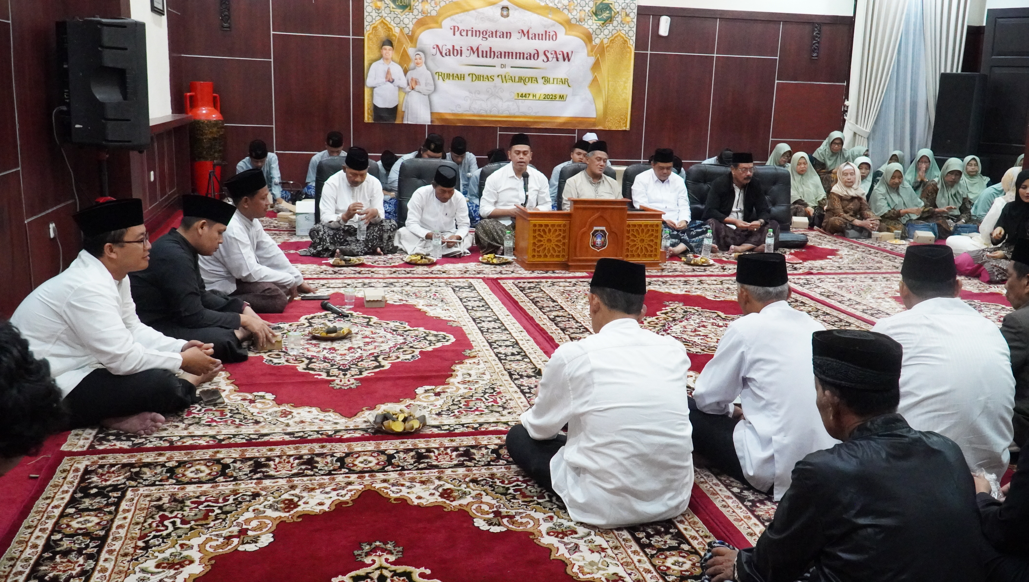 4 Oktober 2025- Peringatan Maulid Nabi Muhammad SAW Tahun 1447 H 2025 M di Rumdin Walikota Blitar