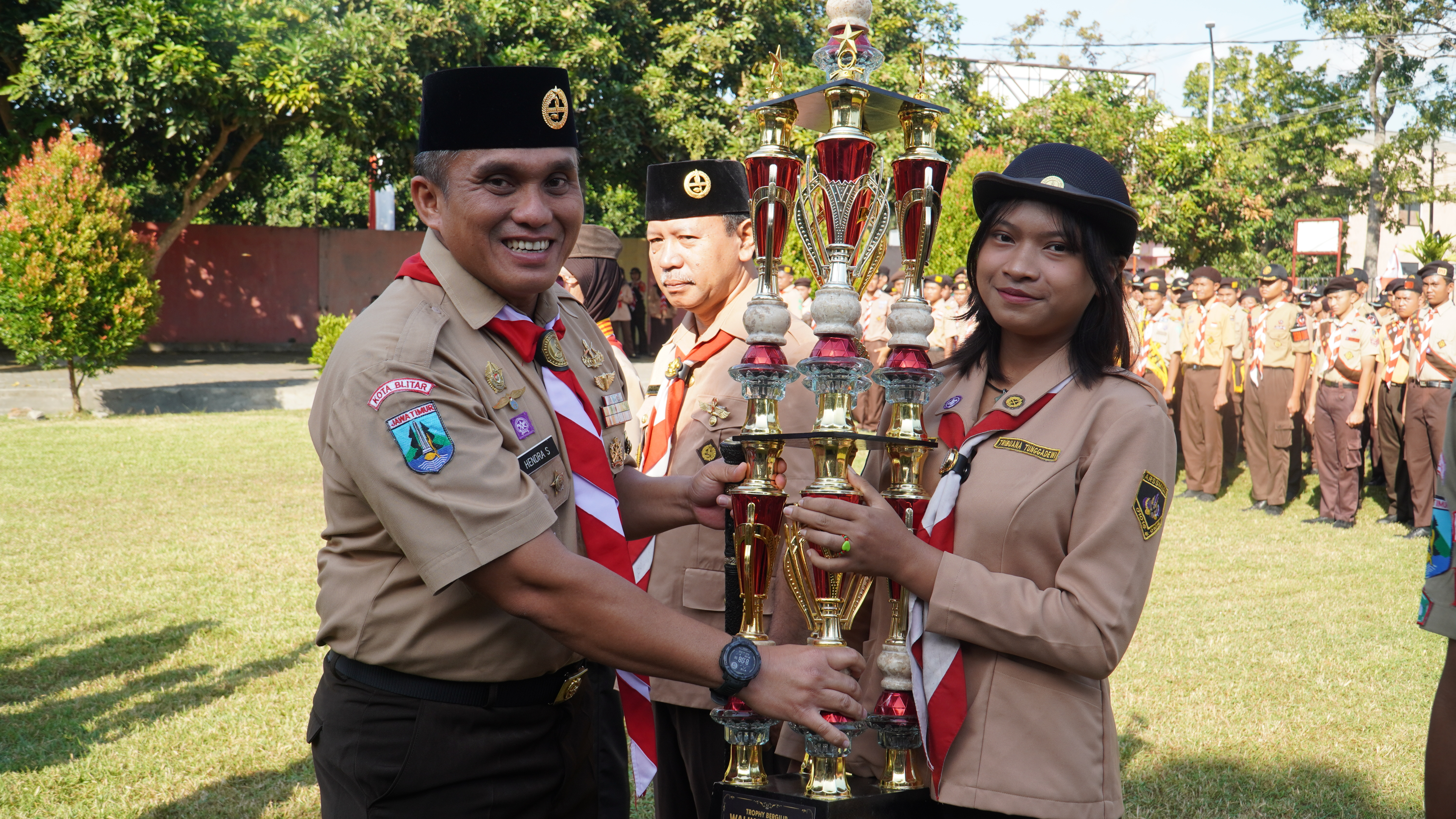 14 Agustus Apel Hari Pramuka KE-64 Tahun 2025 di KwarcabGerakan Pramuka Kota Blitar