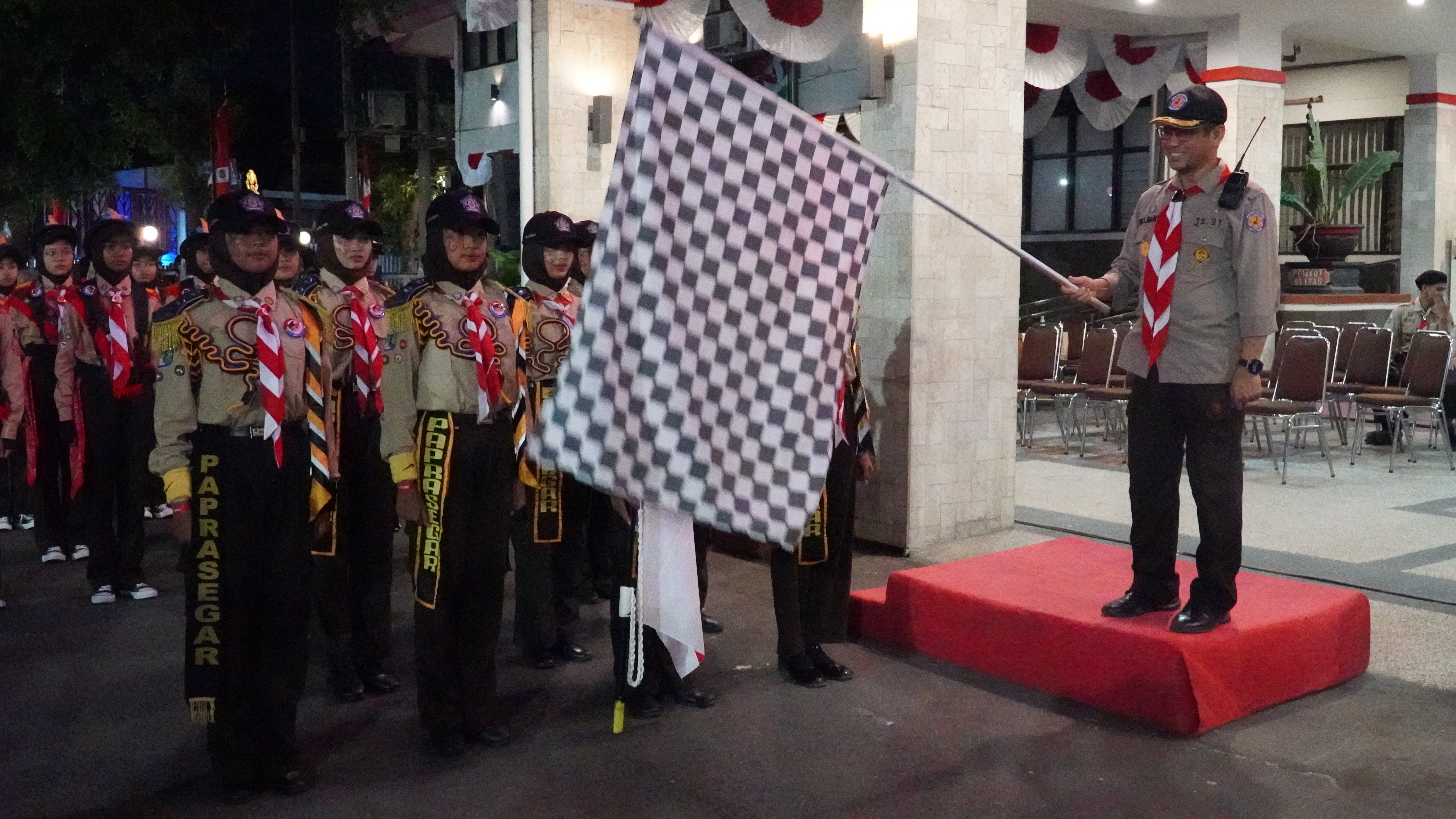 1 Agustus 2025-Pemberangkatan Kirab Pandu Praja Patria KE-XIX Tahun 2025 se-Blitar Raya Open