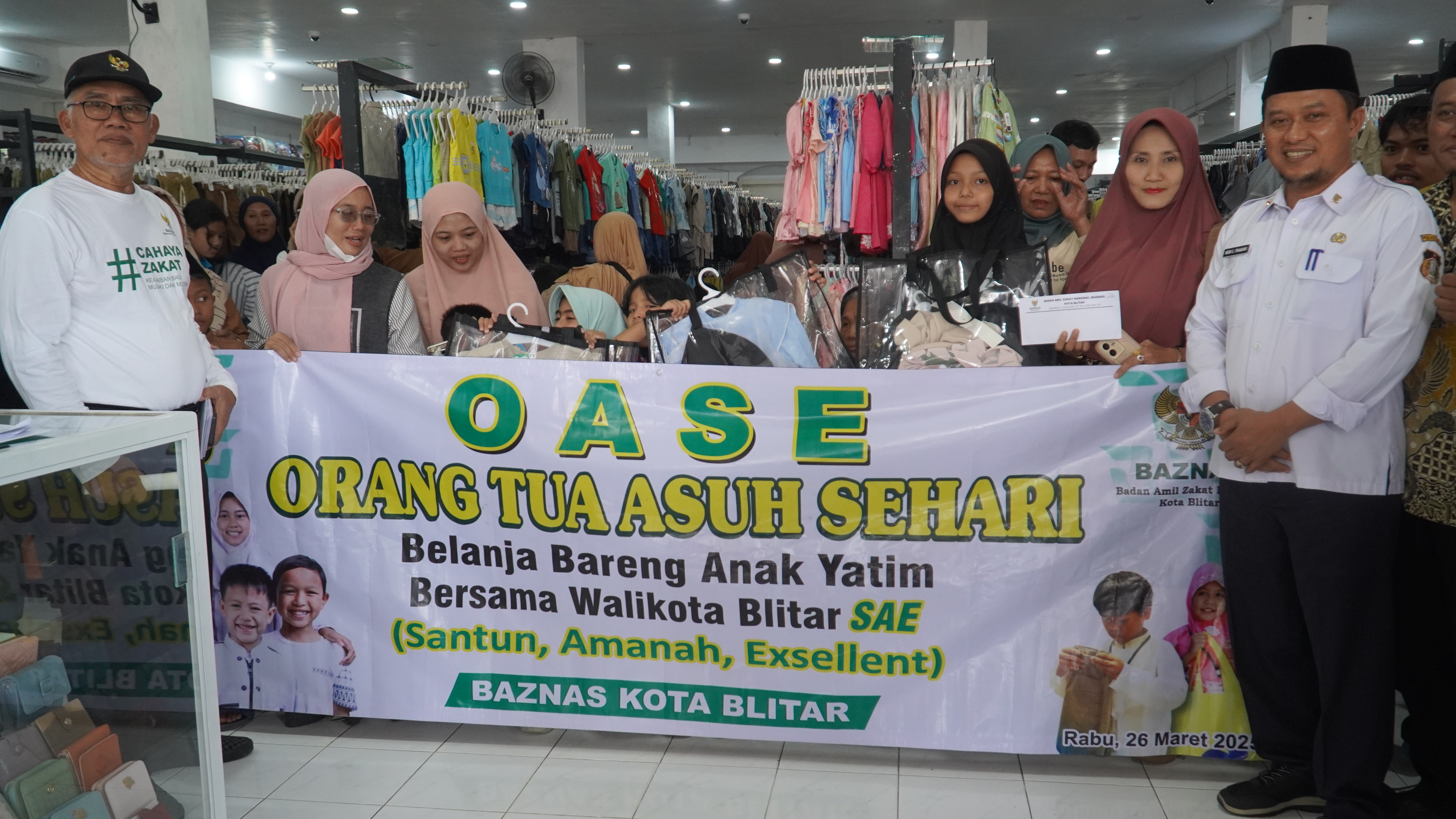 26 Maret 2025 - Orang Tua Asuh Sehari (OASE) di TokoMurah Sae jl.Tanjung &amp; azizah Pakunden
