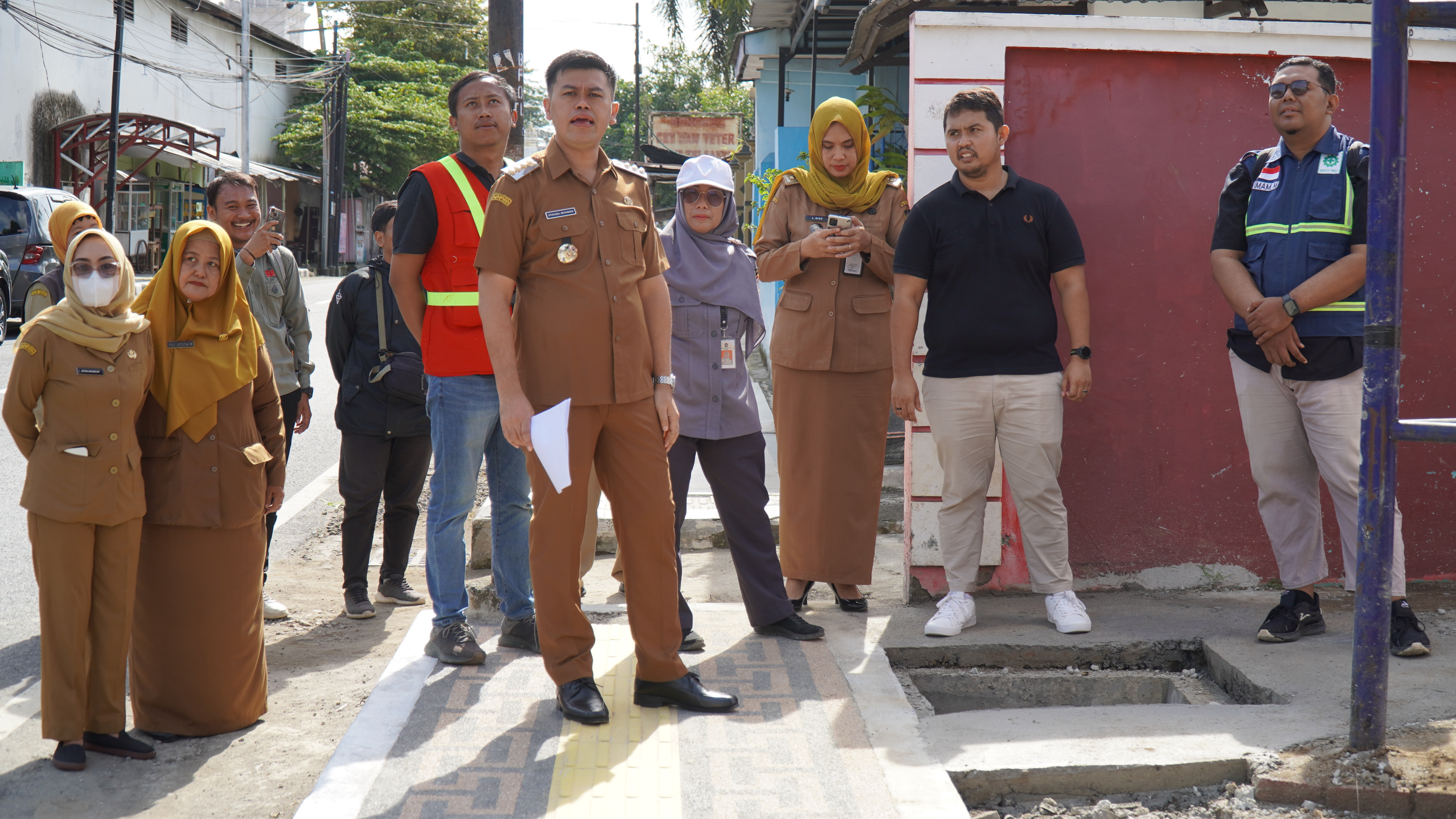 16 Desember 2025- Monitoring Lokasi Pengerjaan Kontruksi Drainase di depan Sumberudel, utara Makam Mbah Bendo, Jl.Ir,Sukarno