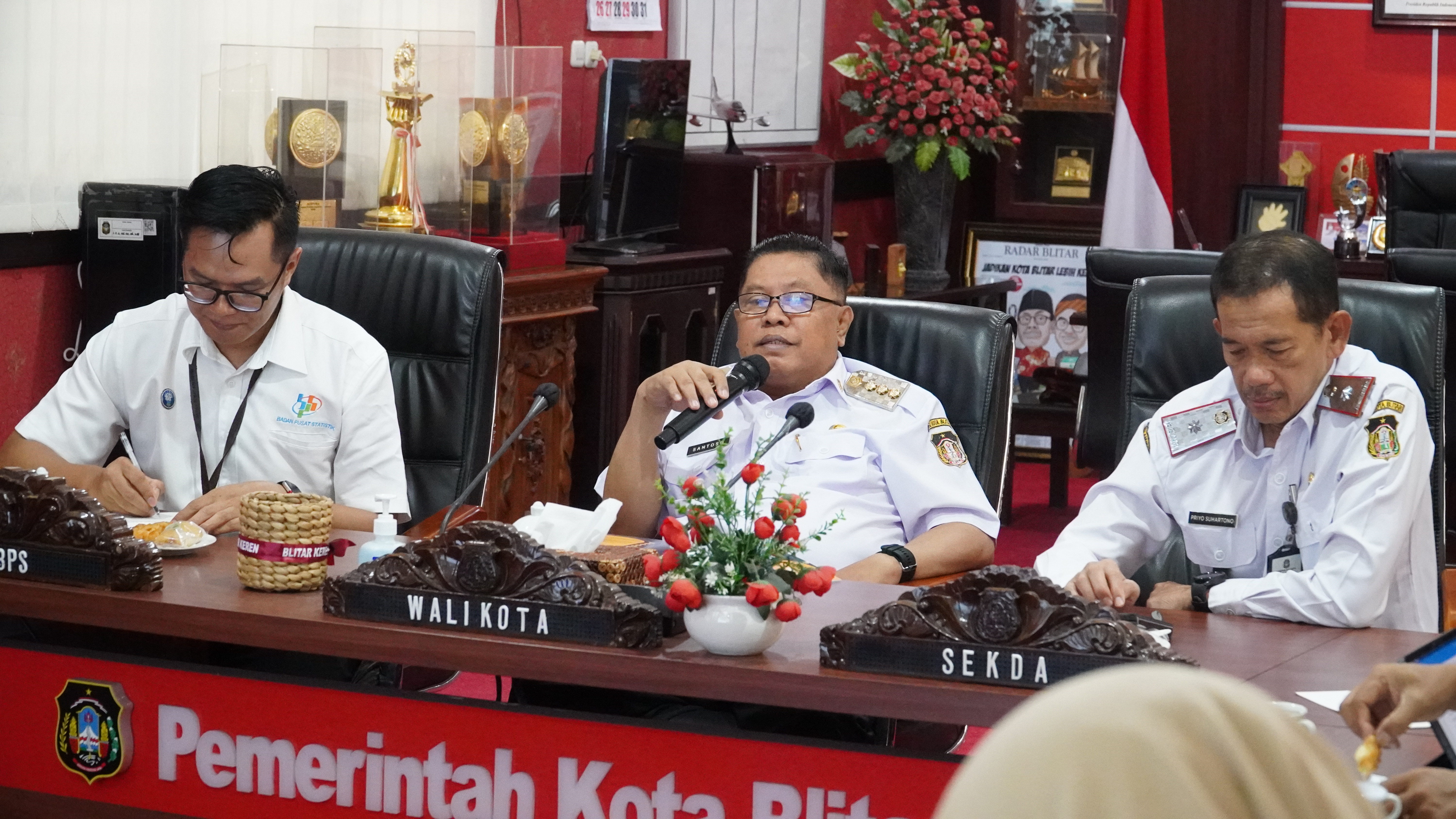8 Januari  2025 - Audensi dengan Kepala BPS KOTA BLITAR  HANUNG PRAMUSITO SST, S.Si, ME,