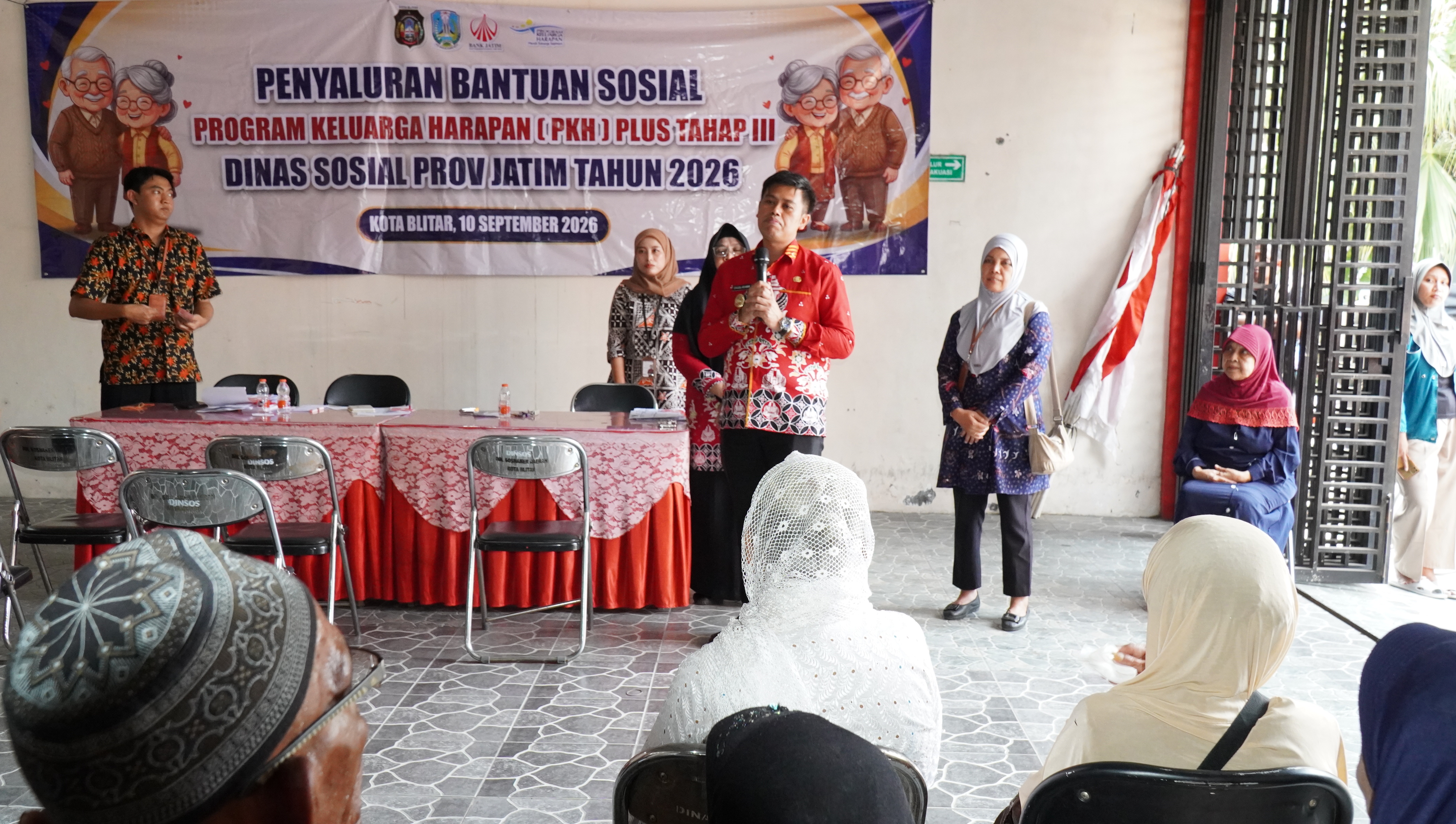 9 kamis Monitoring Penyaluran PKH LANSIA di Kantor Dinsos Kota Blitar