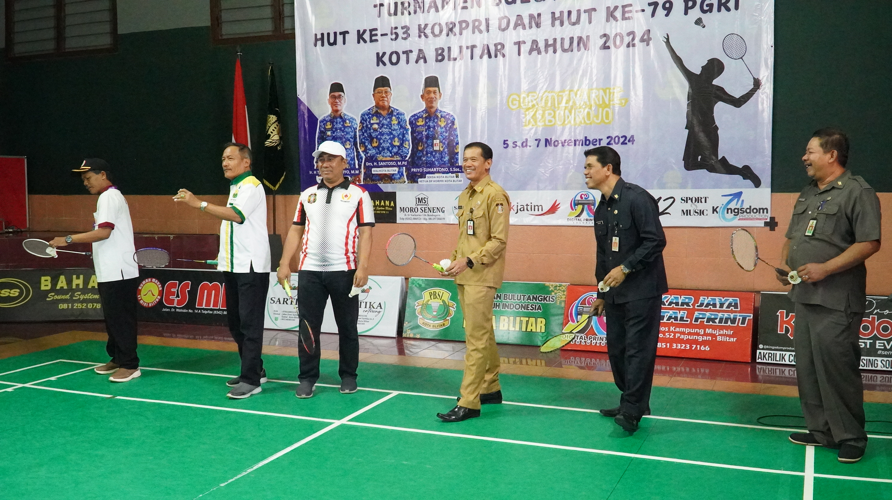 5 November 2024 - Pembukaan Turnamen BULUTANGKIS HUT ke-53 KORPRI &amp; HUT ke-79 PGRI Kota Blitar 2024