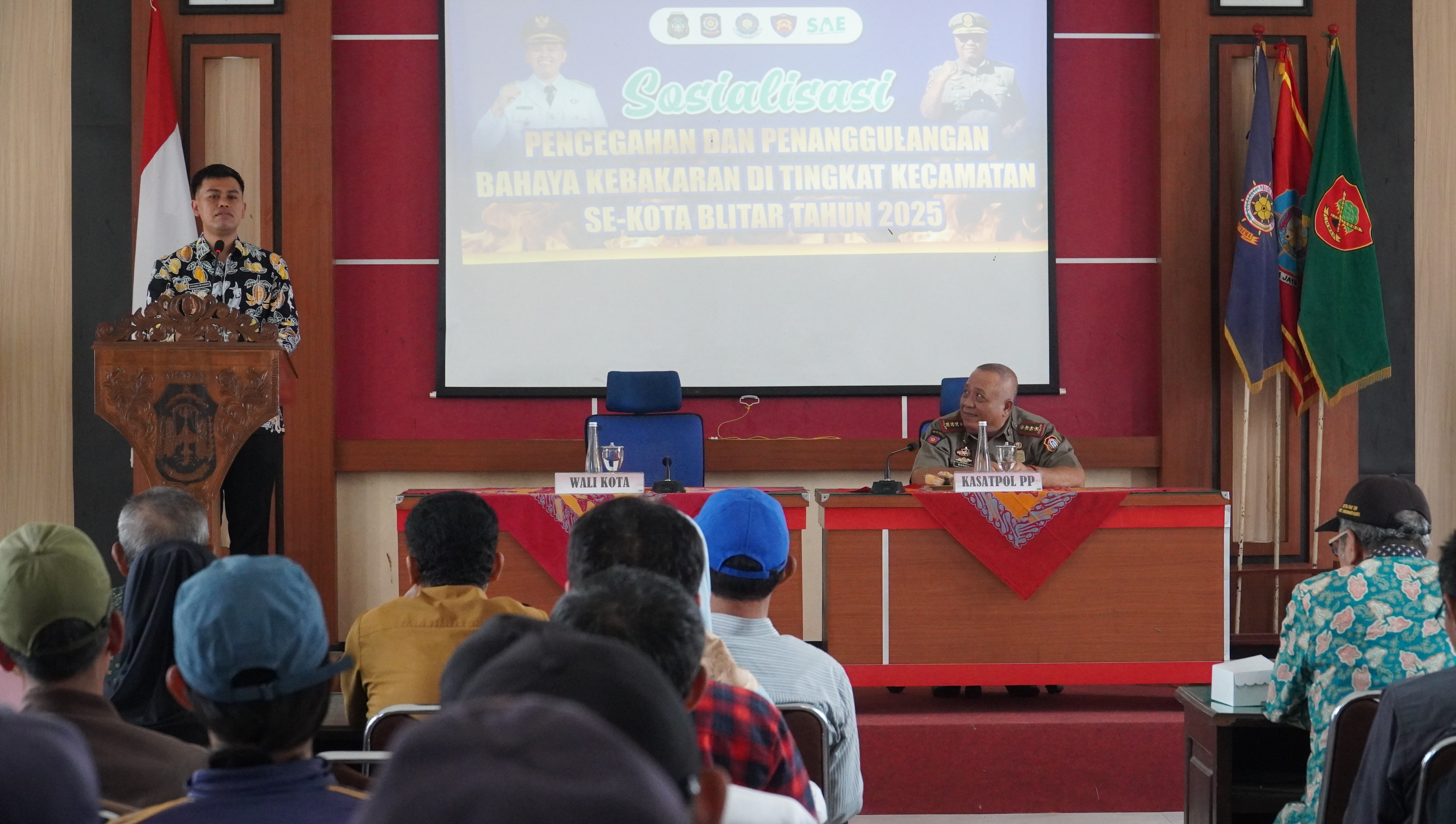 21 Oktober 2025- Pembukaan Sosialisasi Pencegahan &amp; Penanggulangan Bahaya Kebakaran di Tingkat kecamatan se-Kota BlitarThn 2025