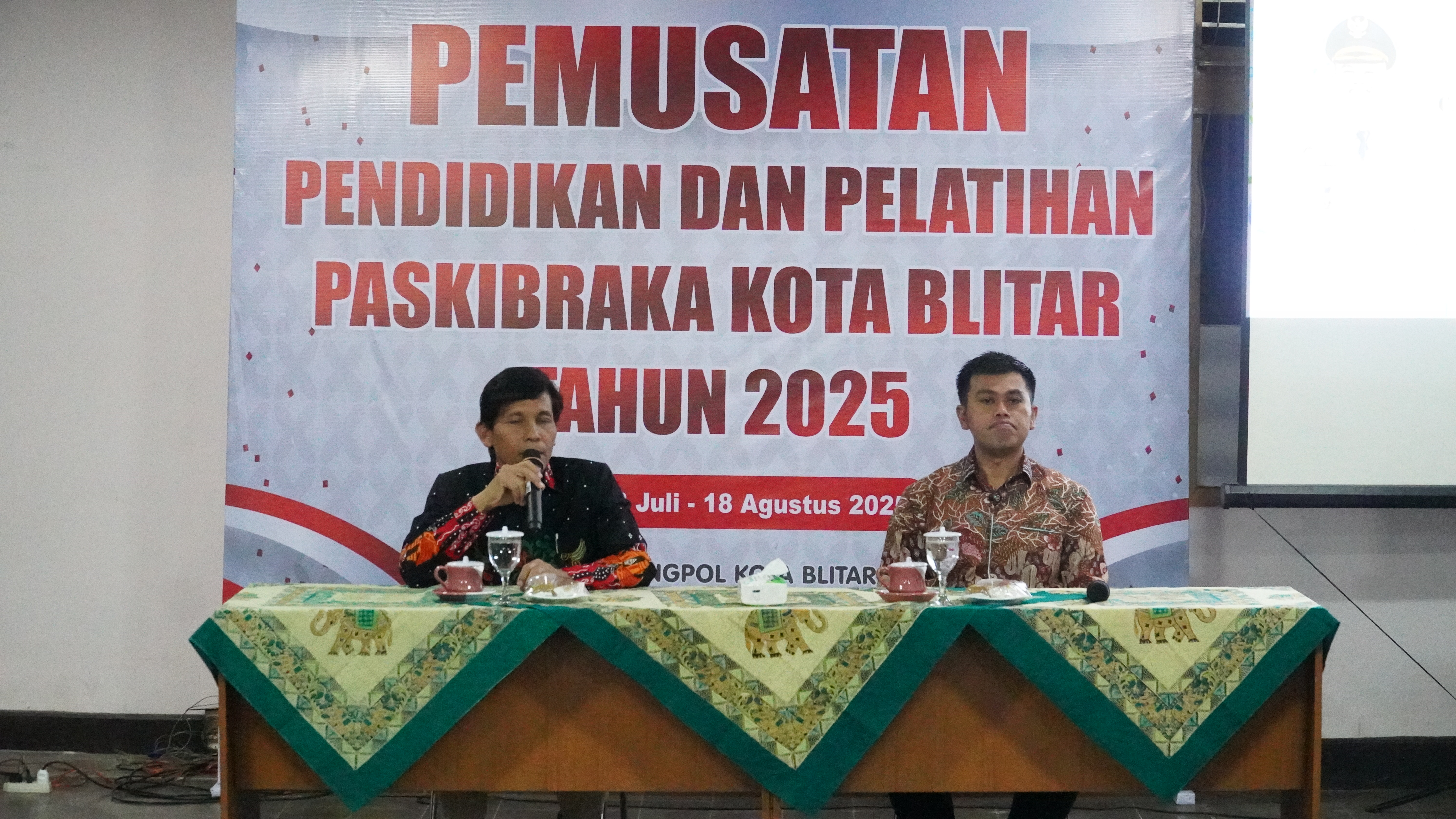 12 Agustus Pengarahan Wali Kota kpd Calon Paskibraka Kota Blitar Tahun 2025