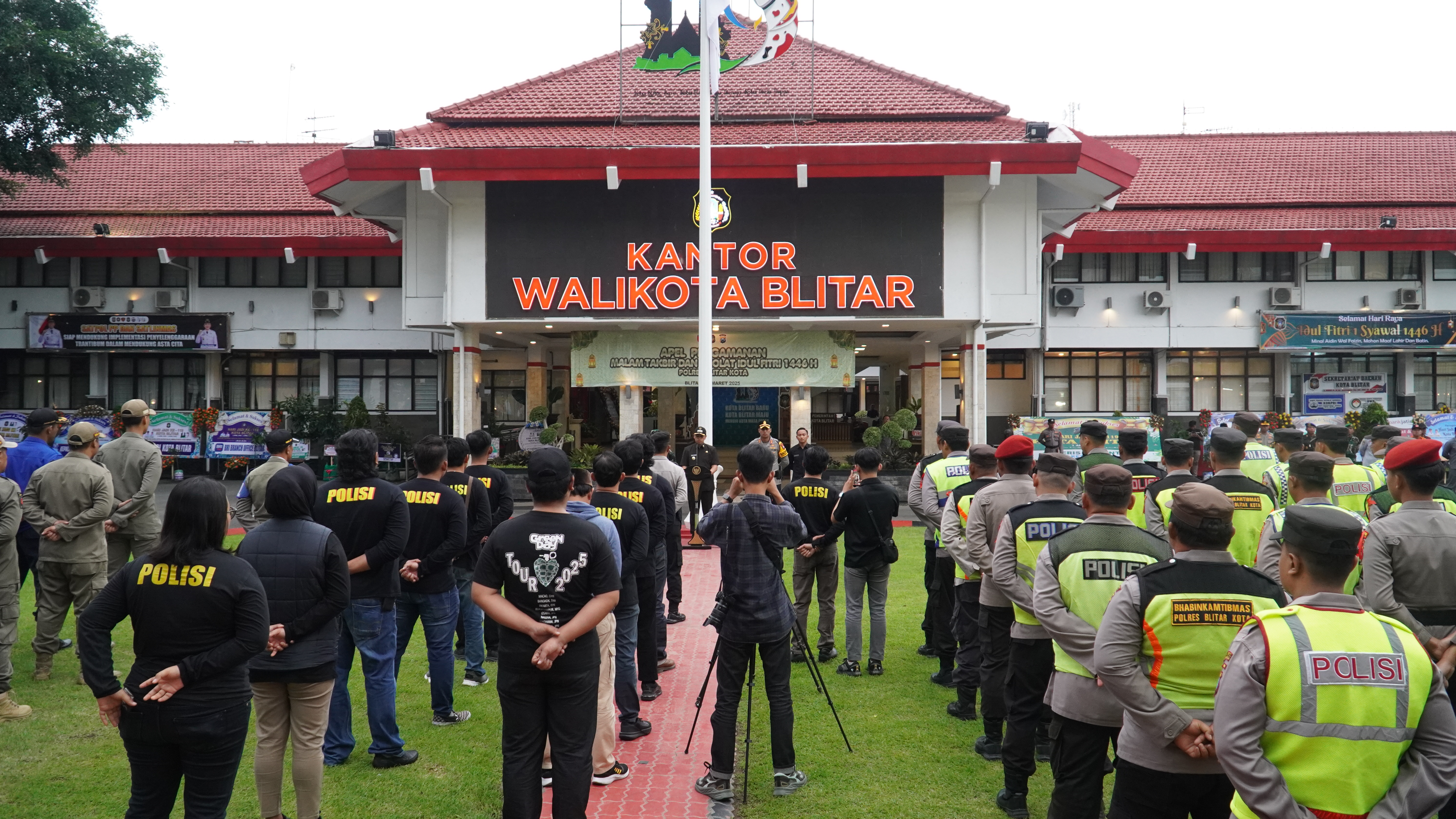 30 Maret 2025 - Apel Pengamanan Malam Takbir&amp; Sholat Idul Fitri 1446H dilanjut Pengecekan POS PAM &amp;POS YAN
