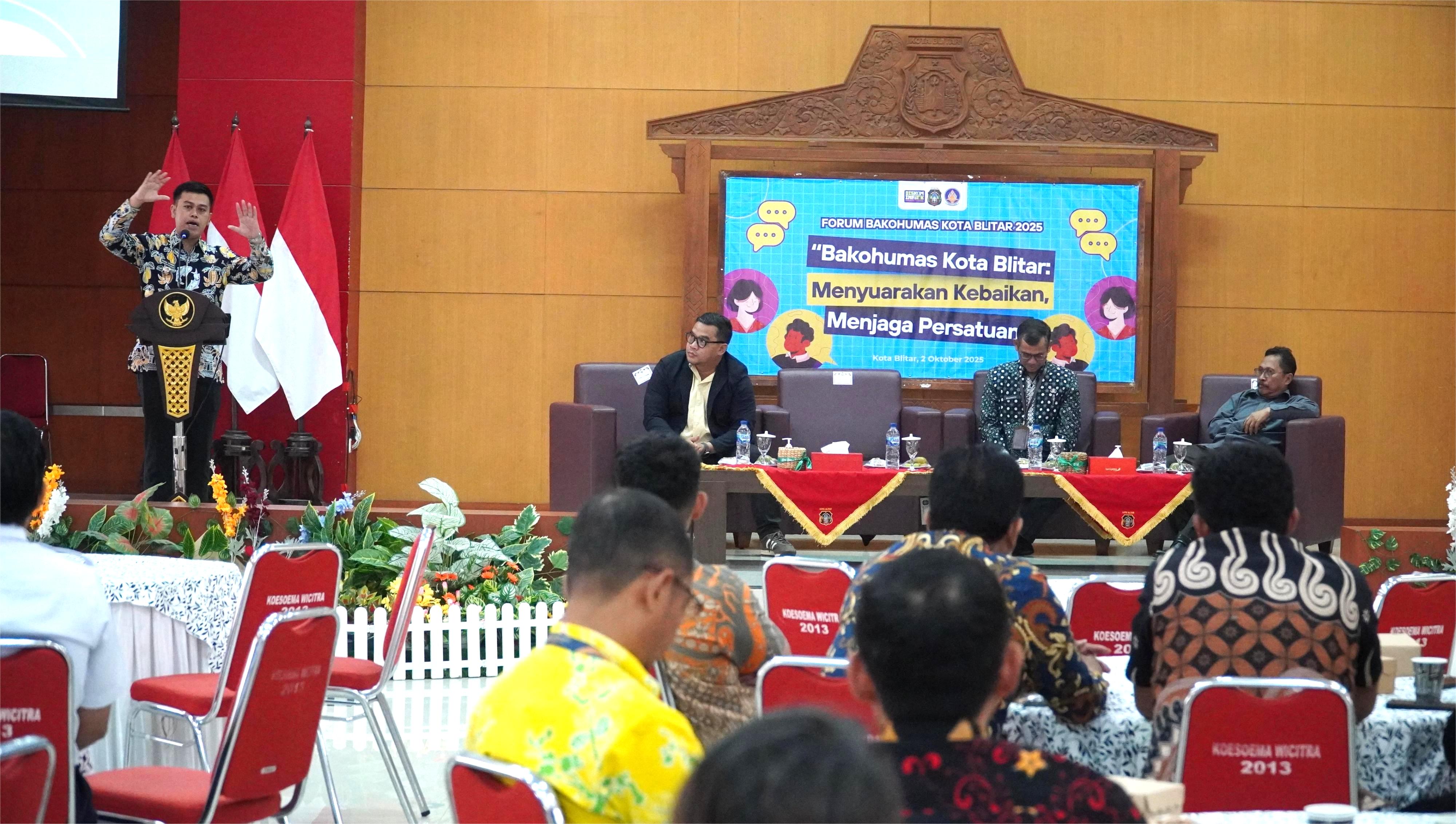2 Oktober 2025-Forum Bakohumas ''Bakohumas Kota Blitar;Menyuarakan Kebaikan,Menjaga Persatuan''