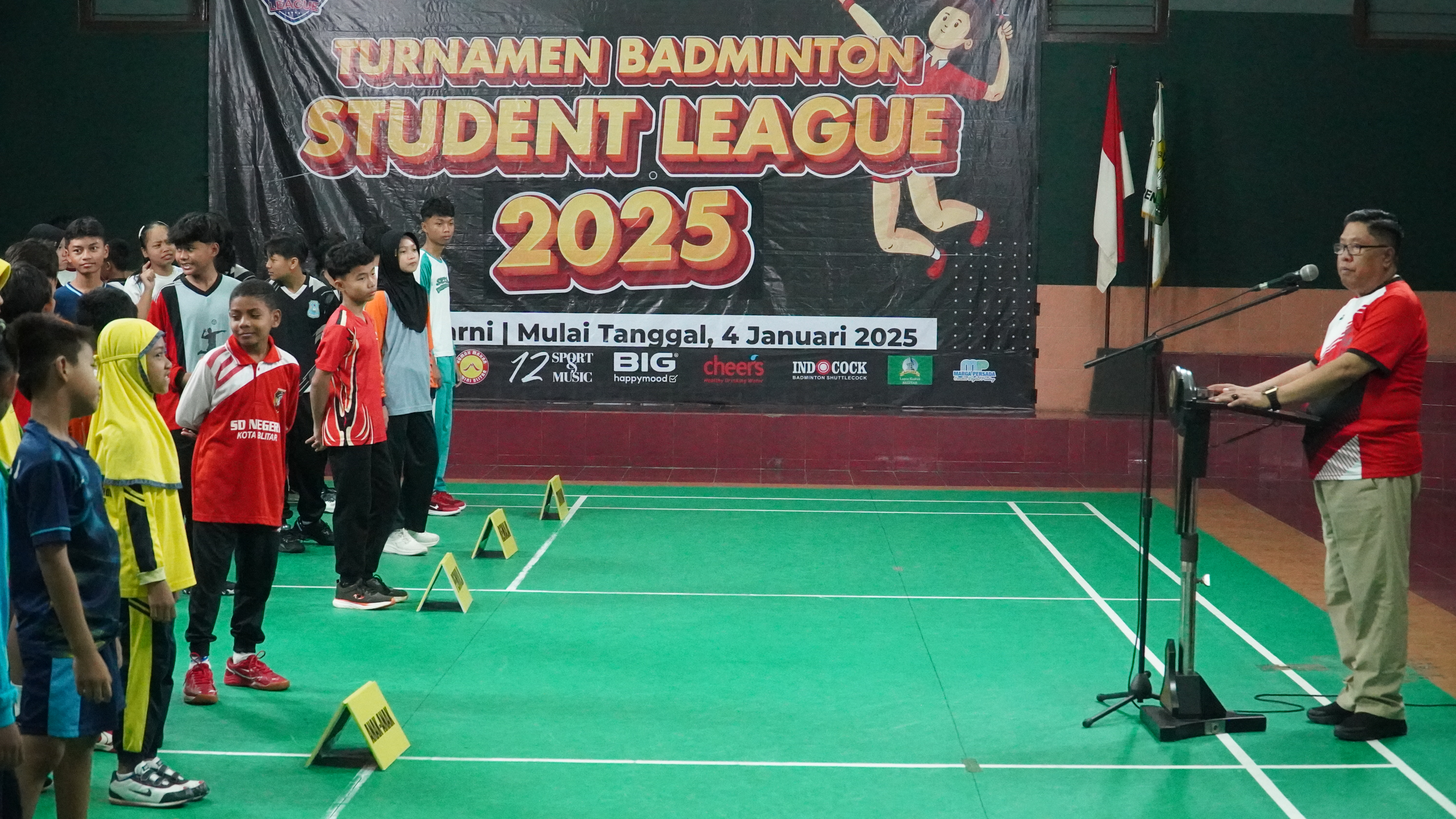 4 Januari 2025 - Pembukaan BADMINTON STUDENT LEAGUE 2025 di GOR MINARNI