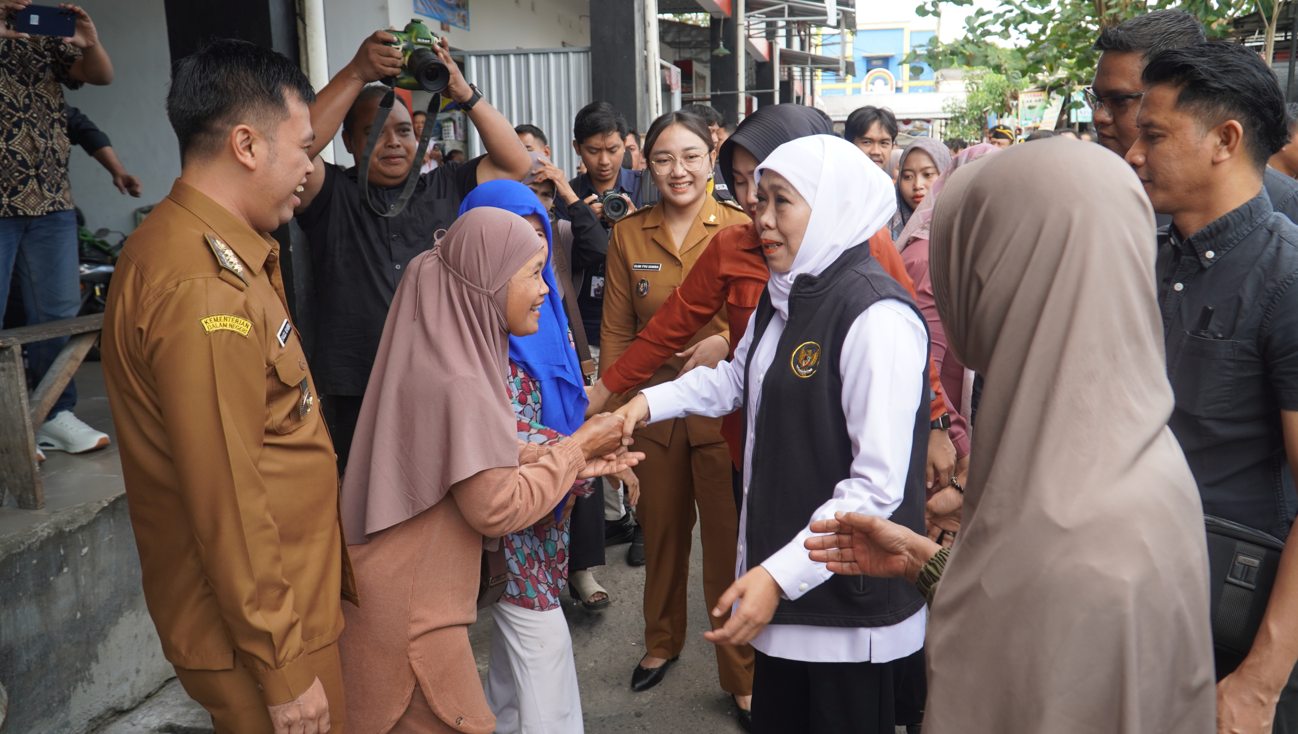 26 Agusus 2025- Menerima Kunjungan Gubenur Jatim di Pasar PON