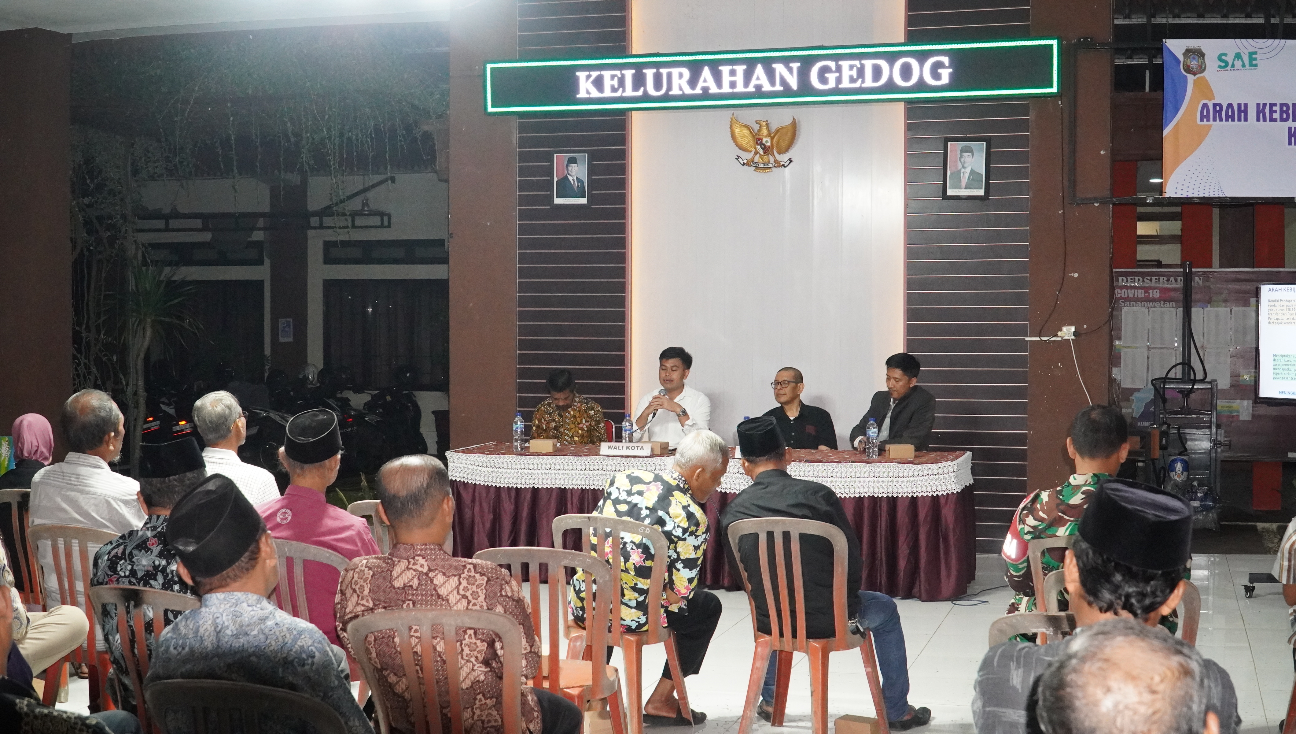 23 November 2025- Sosialisasi arah kebijakan program pembangunan kota blitar tahun 2026 oleh walikota blitar di kel.gedog