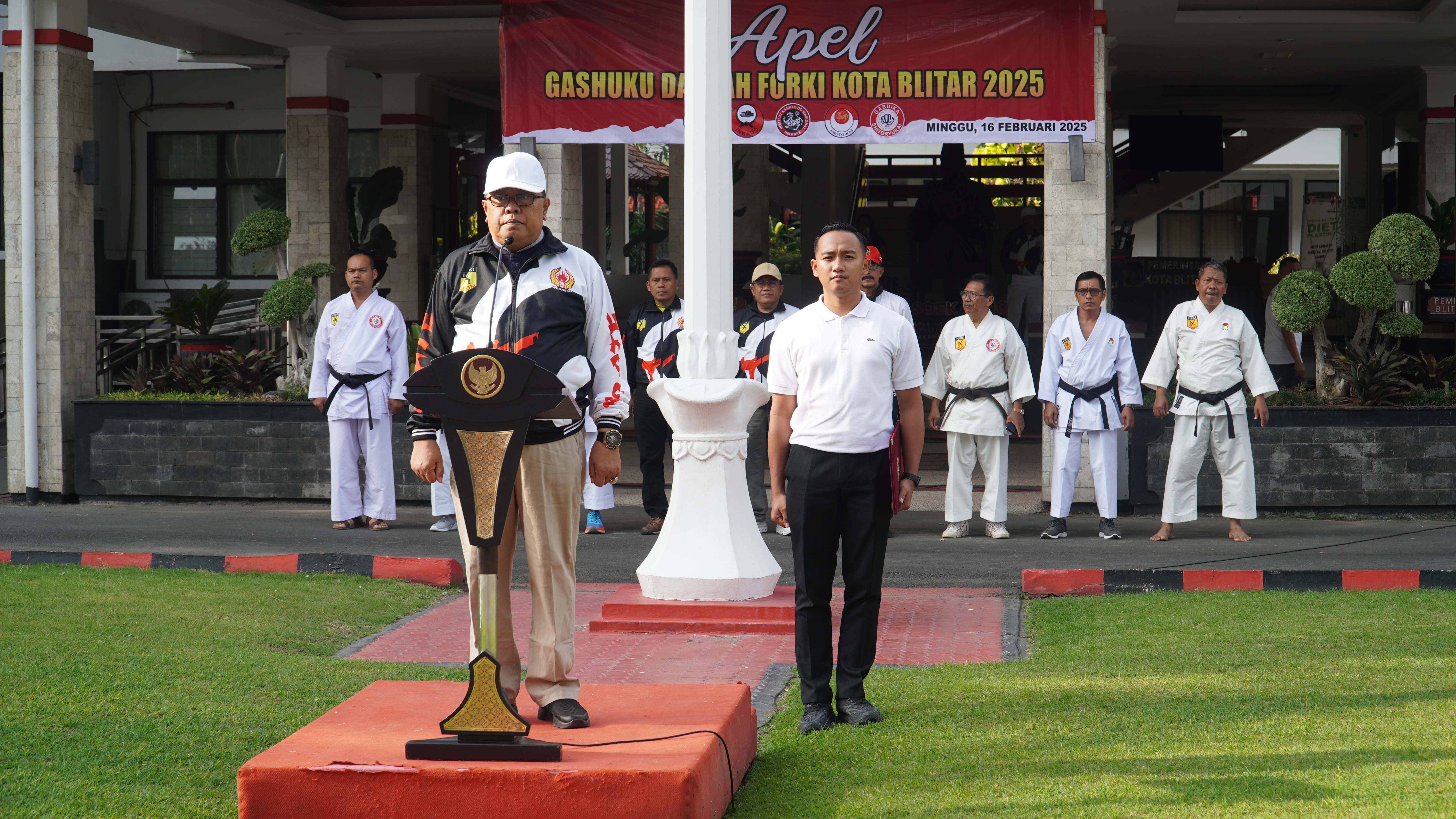 16 Februari 2025 - Apel Pembukaan GASHUKU Daerah Forki Kota Blitar Tahun 2025