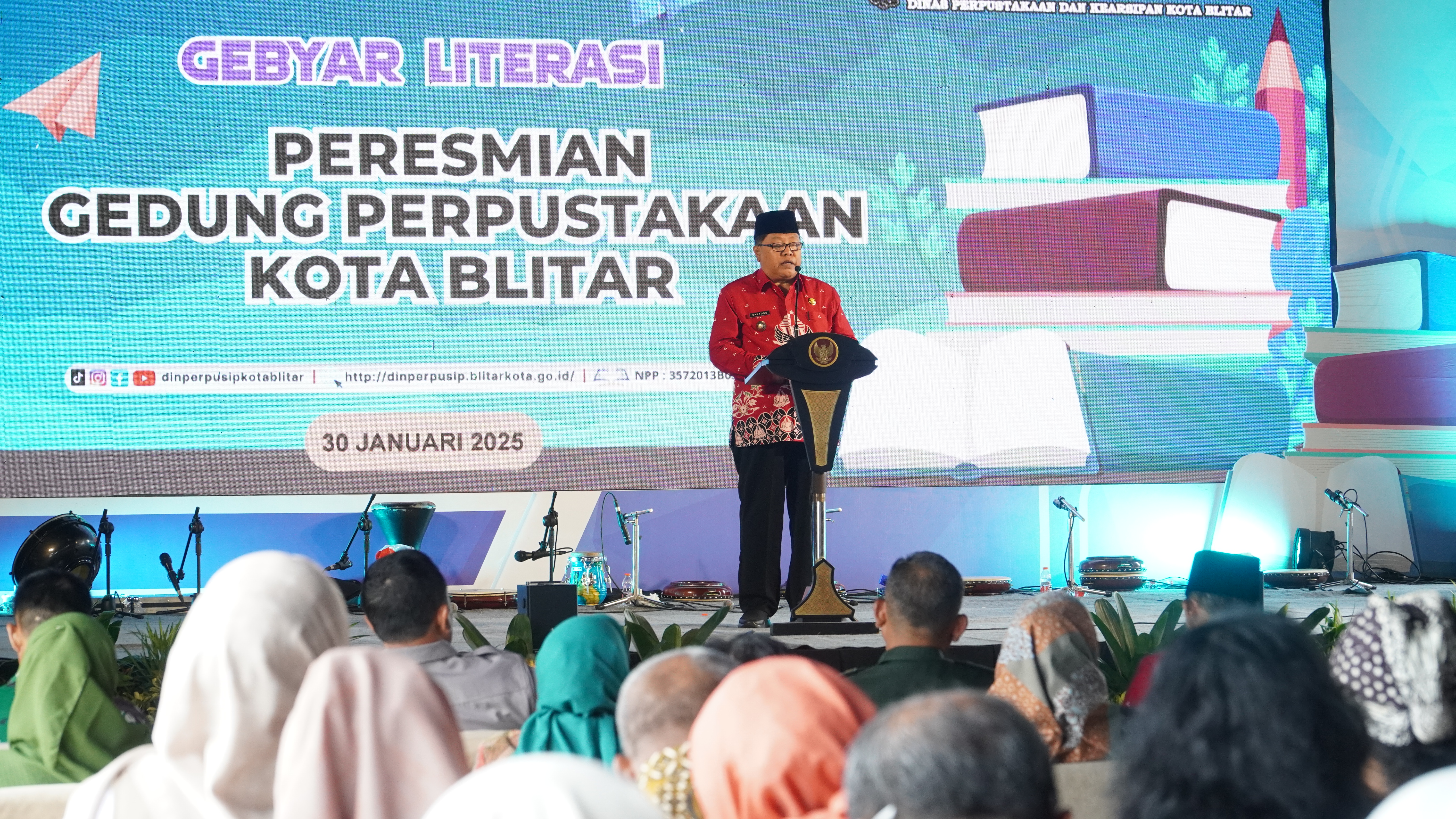 30 Januari 2025 - Gebyar Literasi dan Peresmian Gedung Baru Perpustakaan Kota Blitar di jalan Sumatra