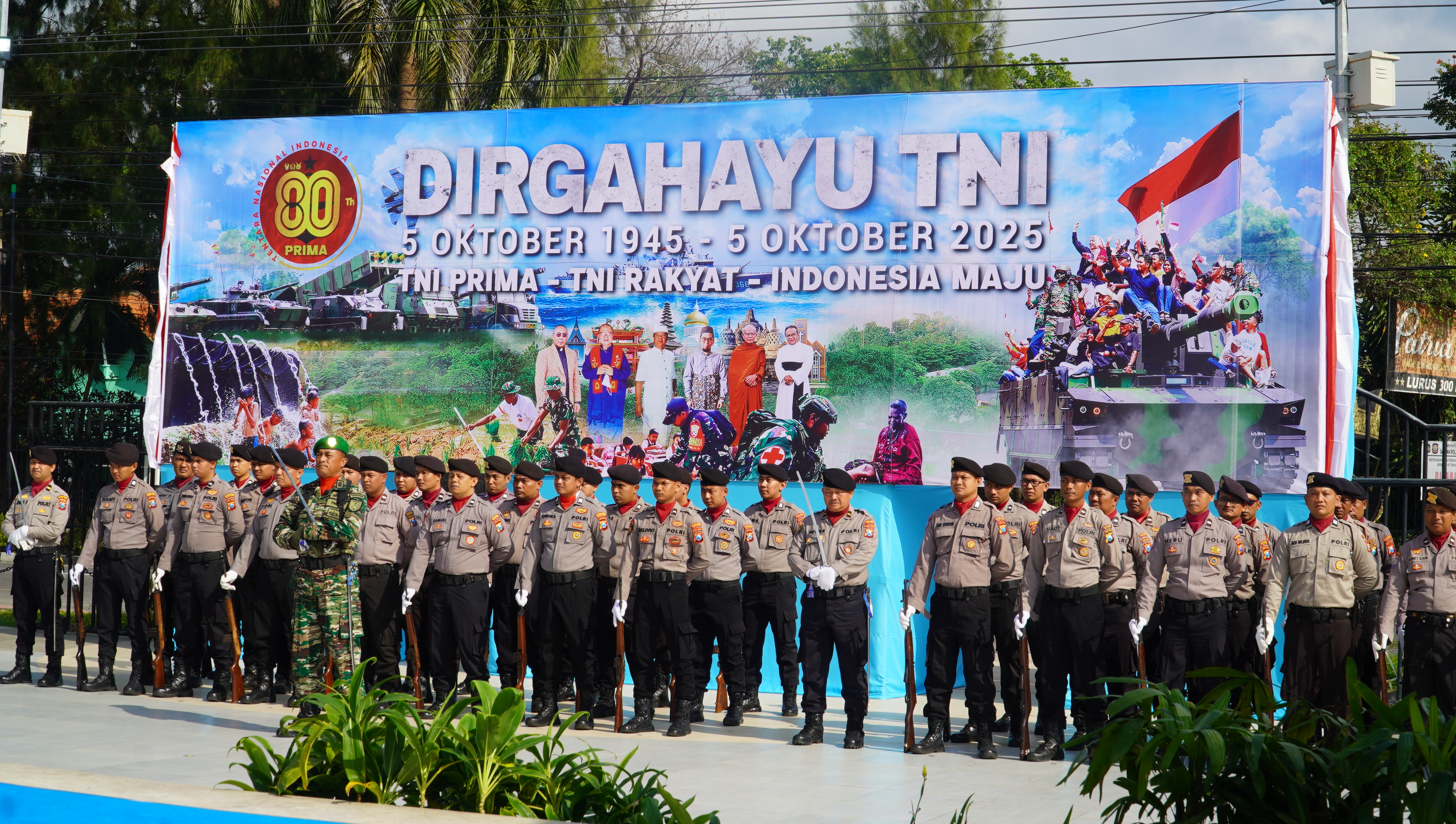 5 Oktober 2025- Upacara Peringatan HUT K-80 TNI Tahun 2025 di Monumen PETA