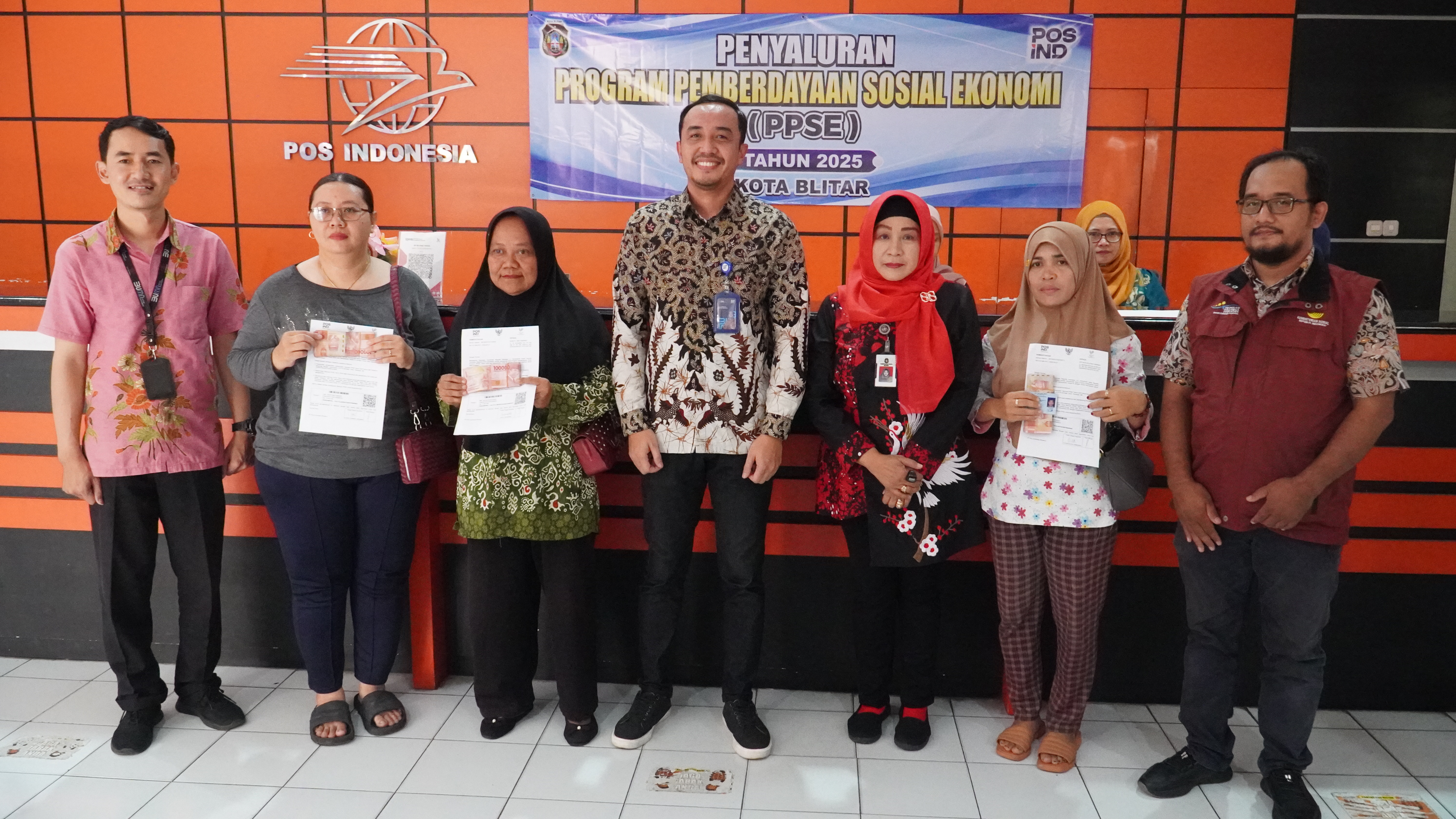 23 Mei 2025 - Penyaluran Program Pemberdayaan Sosial Ekonomi (PPSE) Tahun 2025 di Kantor Pos Blitar