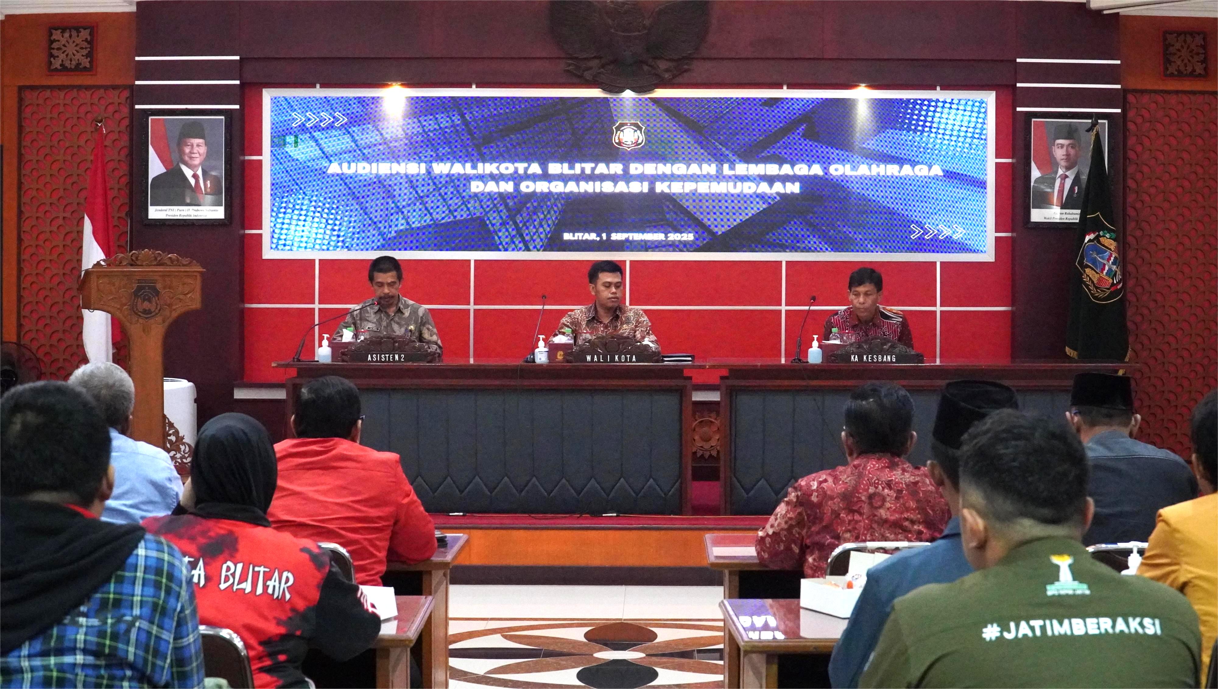 1 September 2025-Audensi Walikota Blitar dengan Lembaga Olahraga &amp;amp; Organisasi Kepemudaan