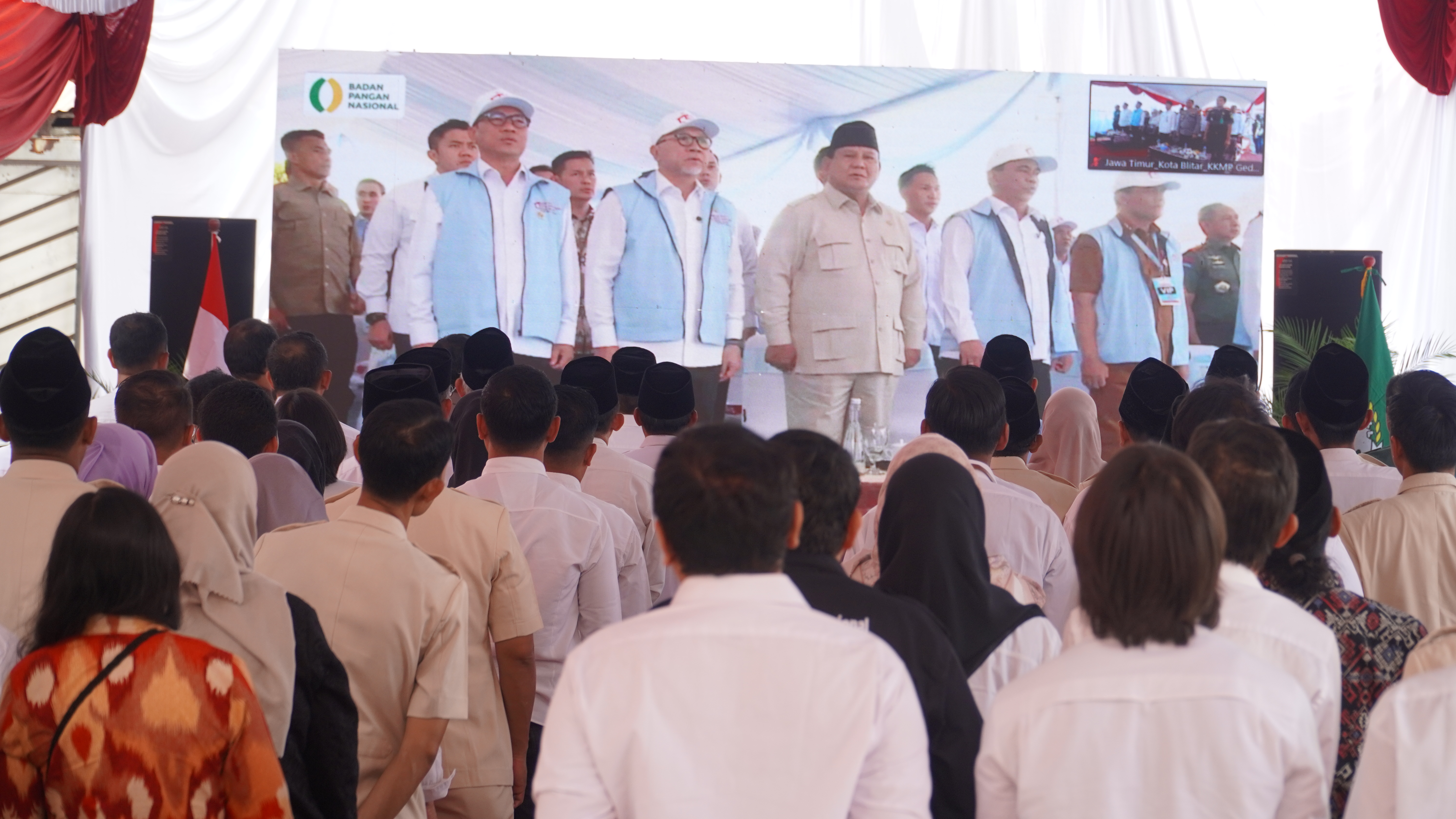 21 Juli 2025-Launching Kelembagaan 80.000 Koperasi Desa Kelurahan Merah Putih scr zoom di exs Kel.Gedog
