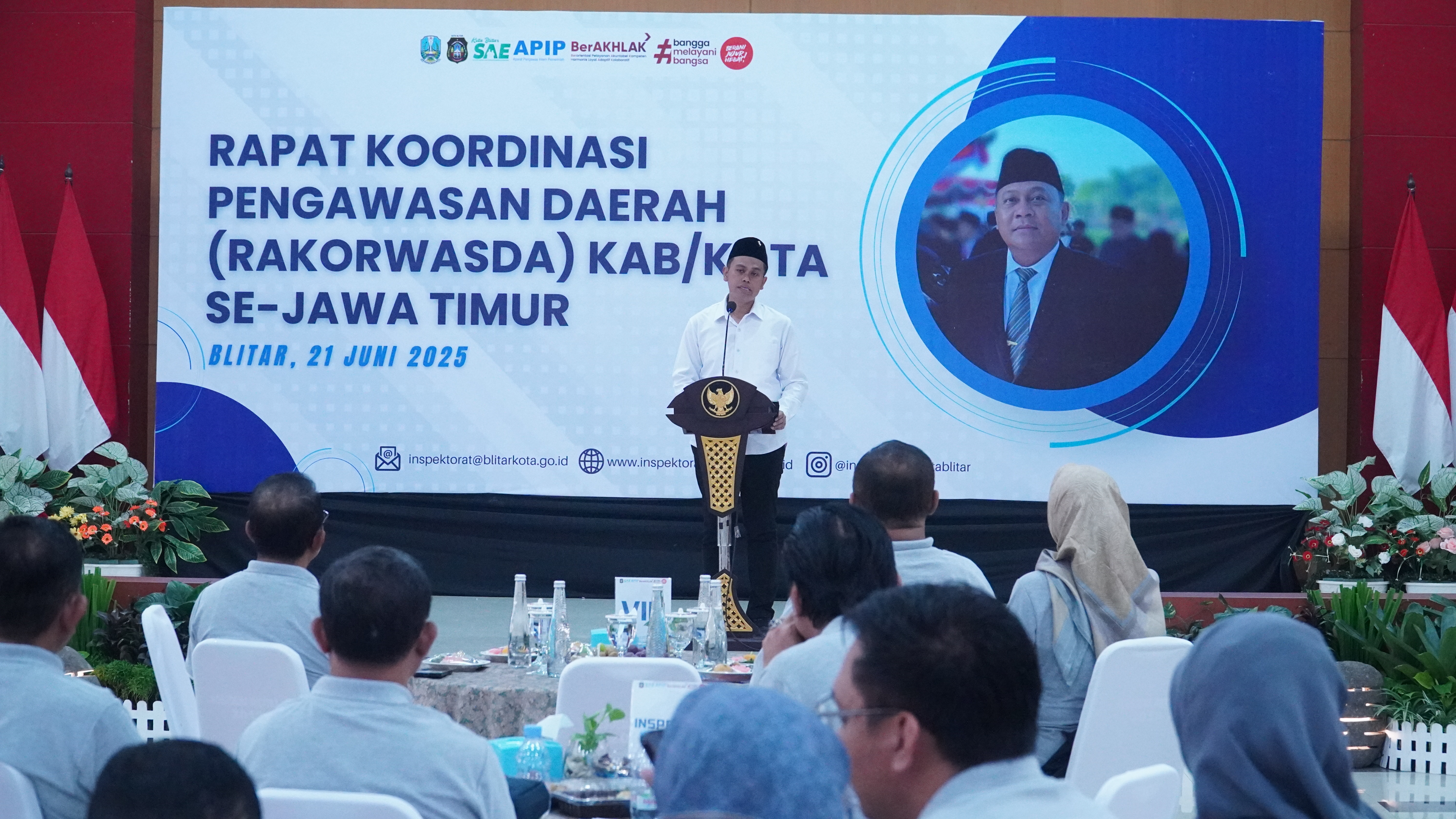 21 Juni 2025 - Pembukaan Rakor Pengawasan Daerah Kabupaten Kota se-Jawa Timur Tahun 2025