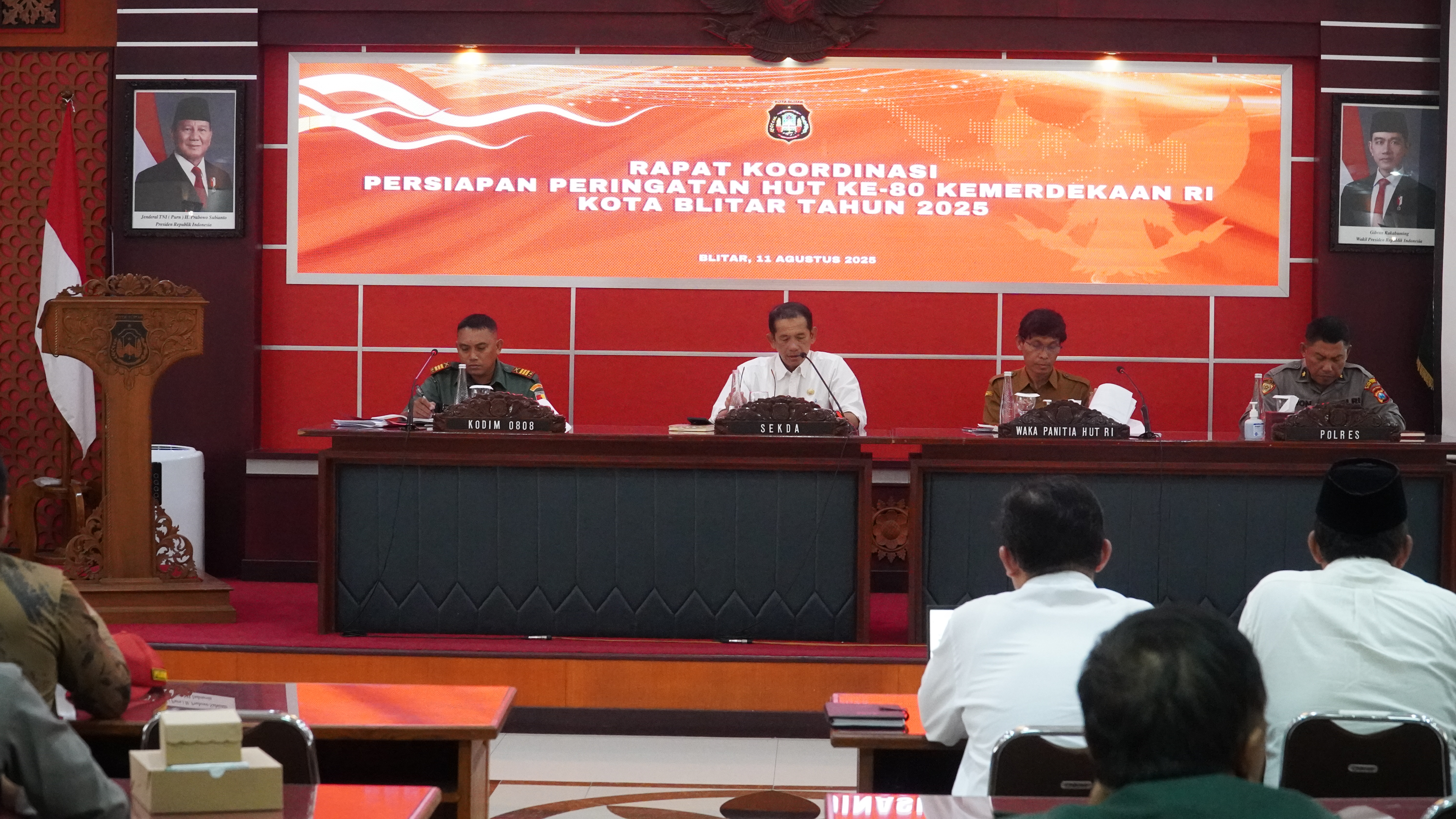 11 senin Rakor Persiapan HUT Ke-80 Kemerdekaan RI