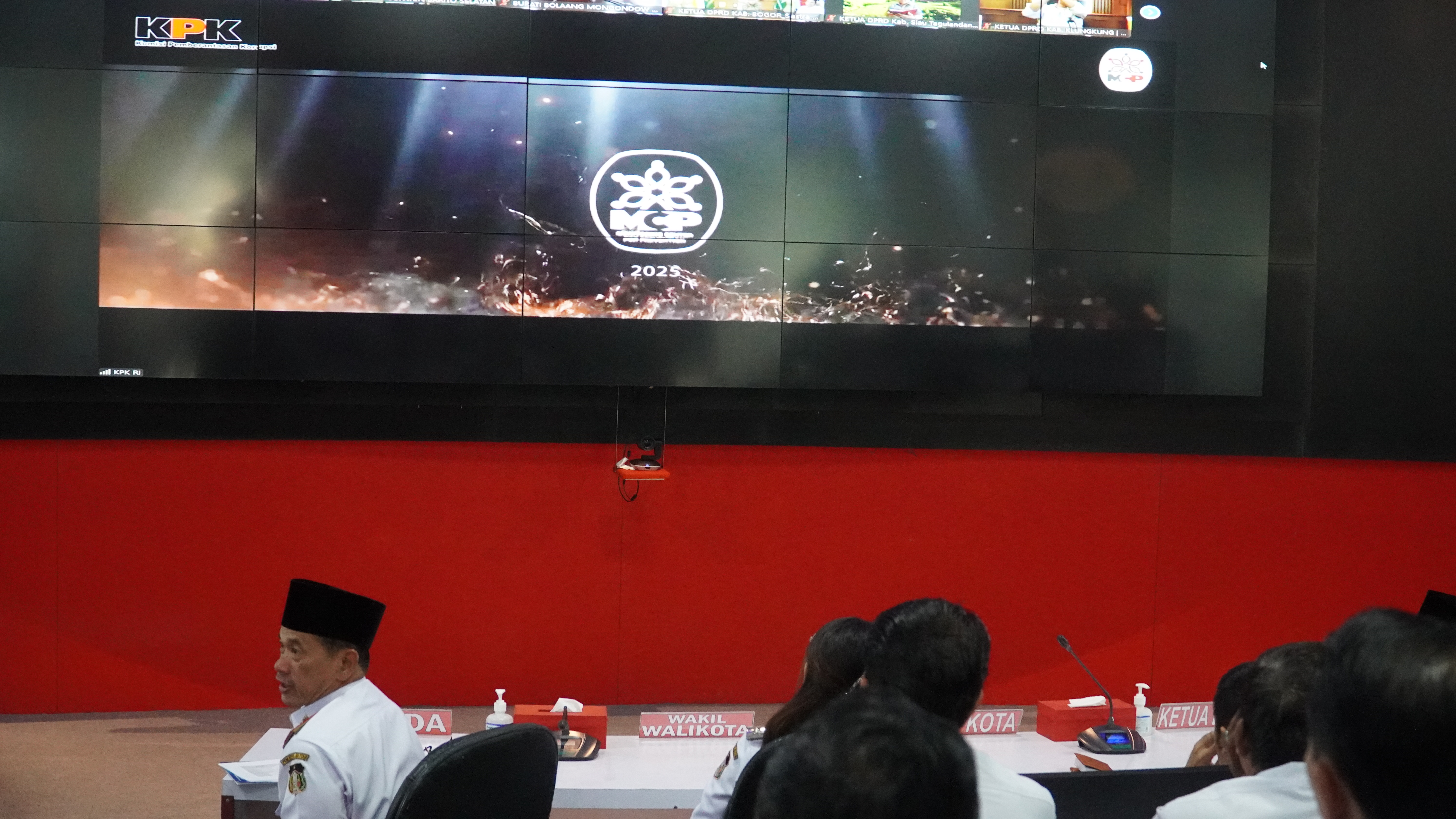 5 Maret 2025 -  Zoommeeting Launching Indikator Indeks Pencegahan Korupsi Daerah (IPKD)MCP Tahun  2025