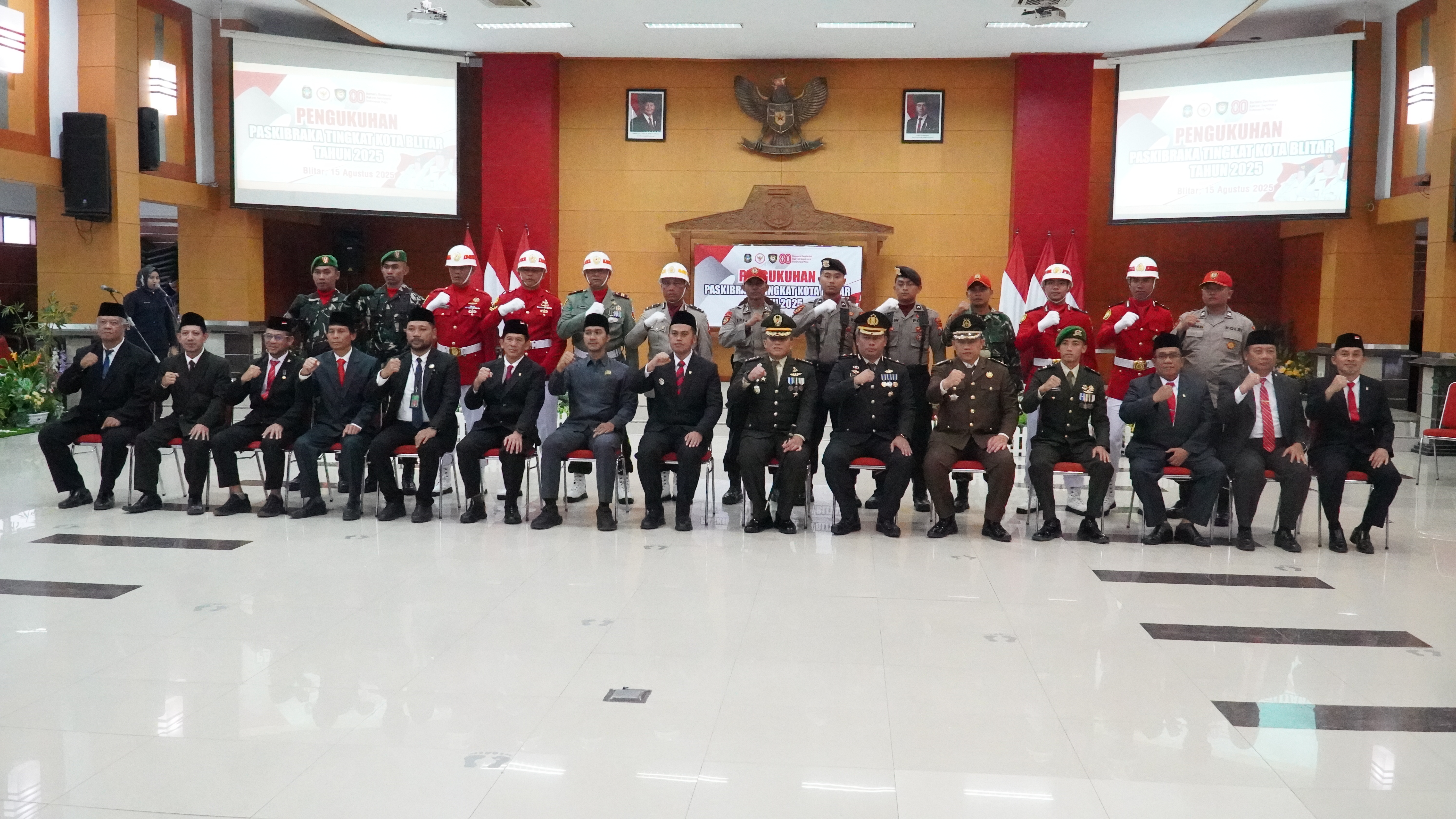 15 Agustus Pengukuhan PASKIBRAKA KOTA BLITAR Tahun 2025