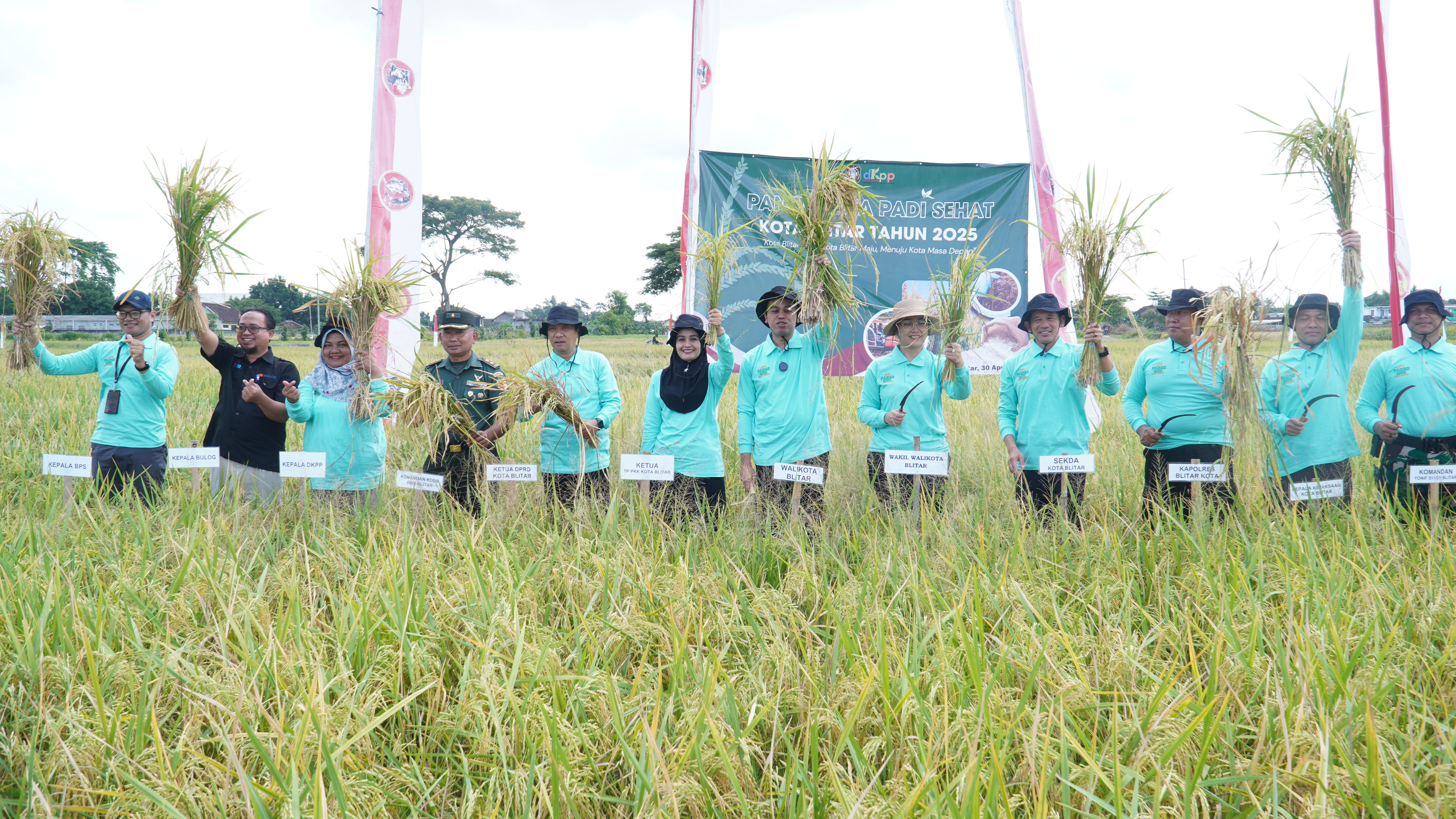 30 April 2025 - Panen Raya Padi Sehat di Sawah Poktan Rukun Makmur 1 Jl. Kali Krasak Kel.Pakunden