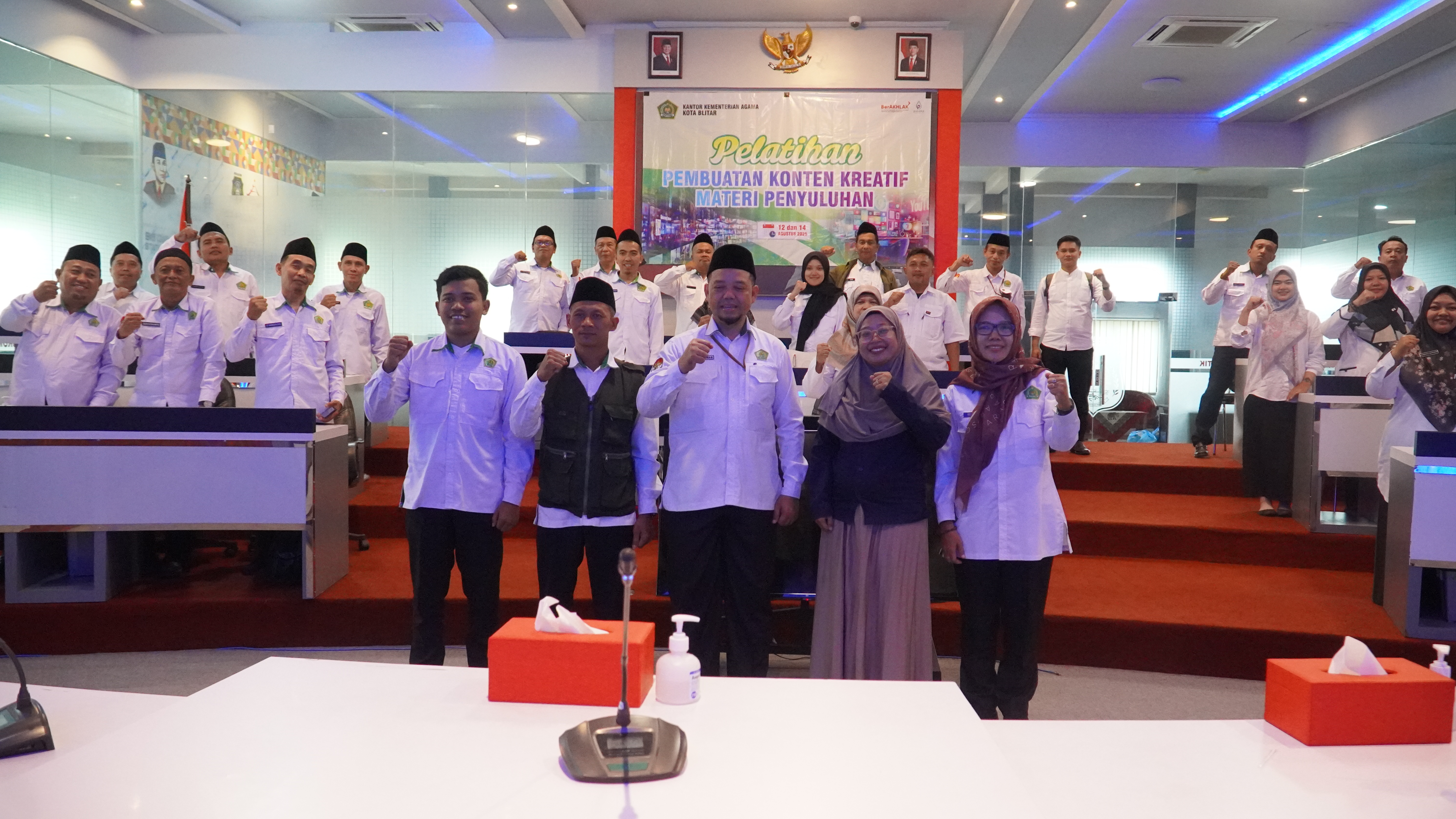 Agustus 2025- Pelatihan Pembuatan Konten Kreatif Materi Penyuluh (KEMENAG KOTA BLITAR)