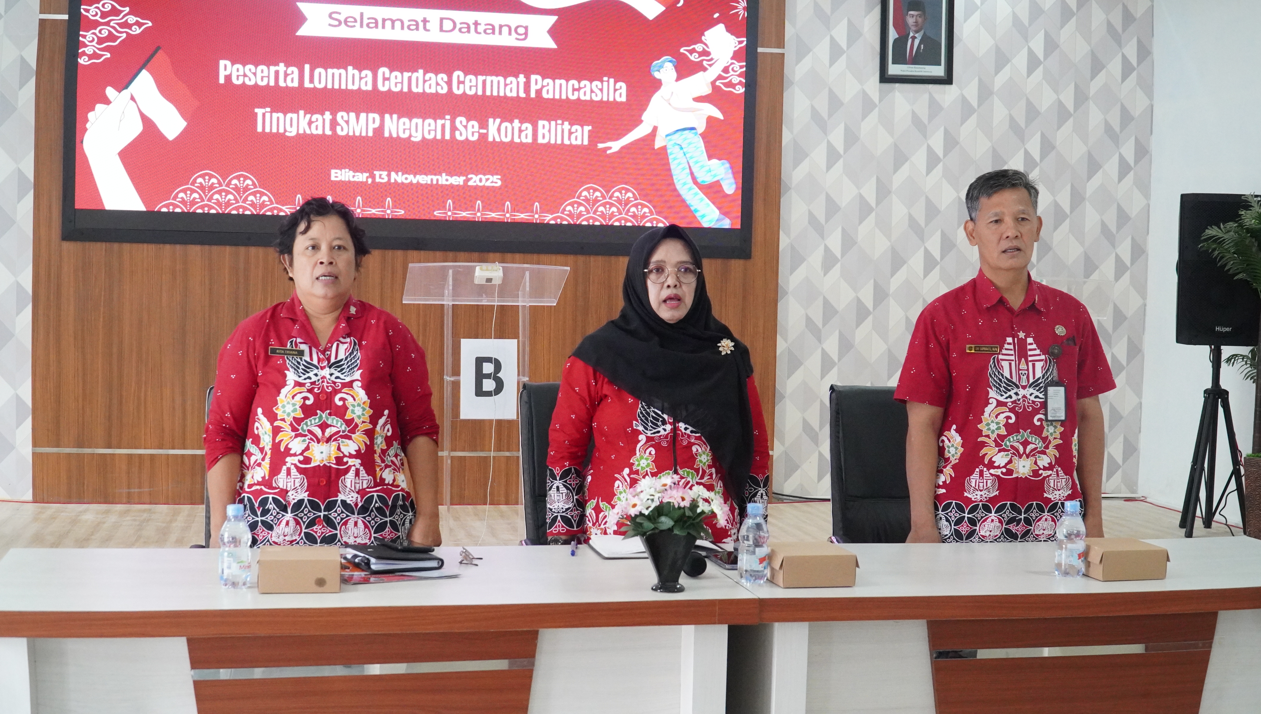 13 Novemer 2025- Lomba Cerdas Cermat PANCASILA tingkat SMP Negeri se-Kota Blitar