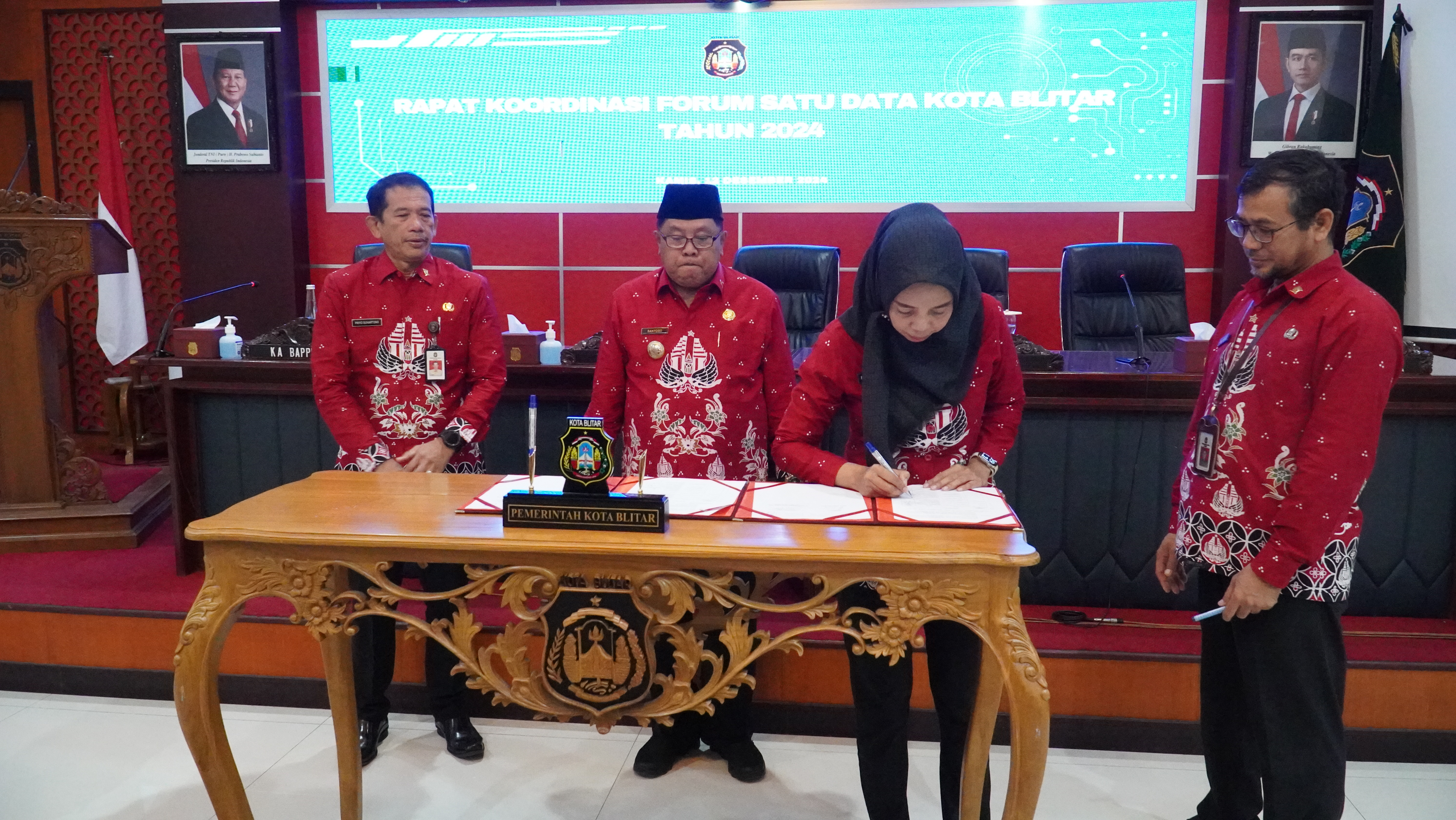 12 Desember 2024 - Rakor Forum Satu Data Kota Blitar Tahun 2024 secara hybrid
