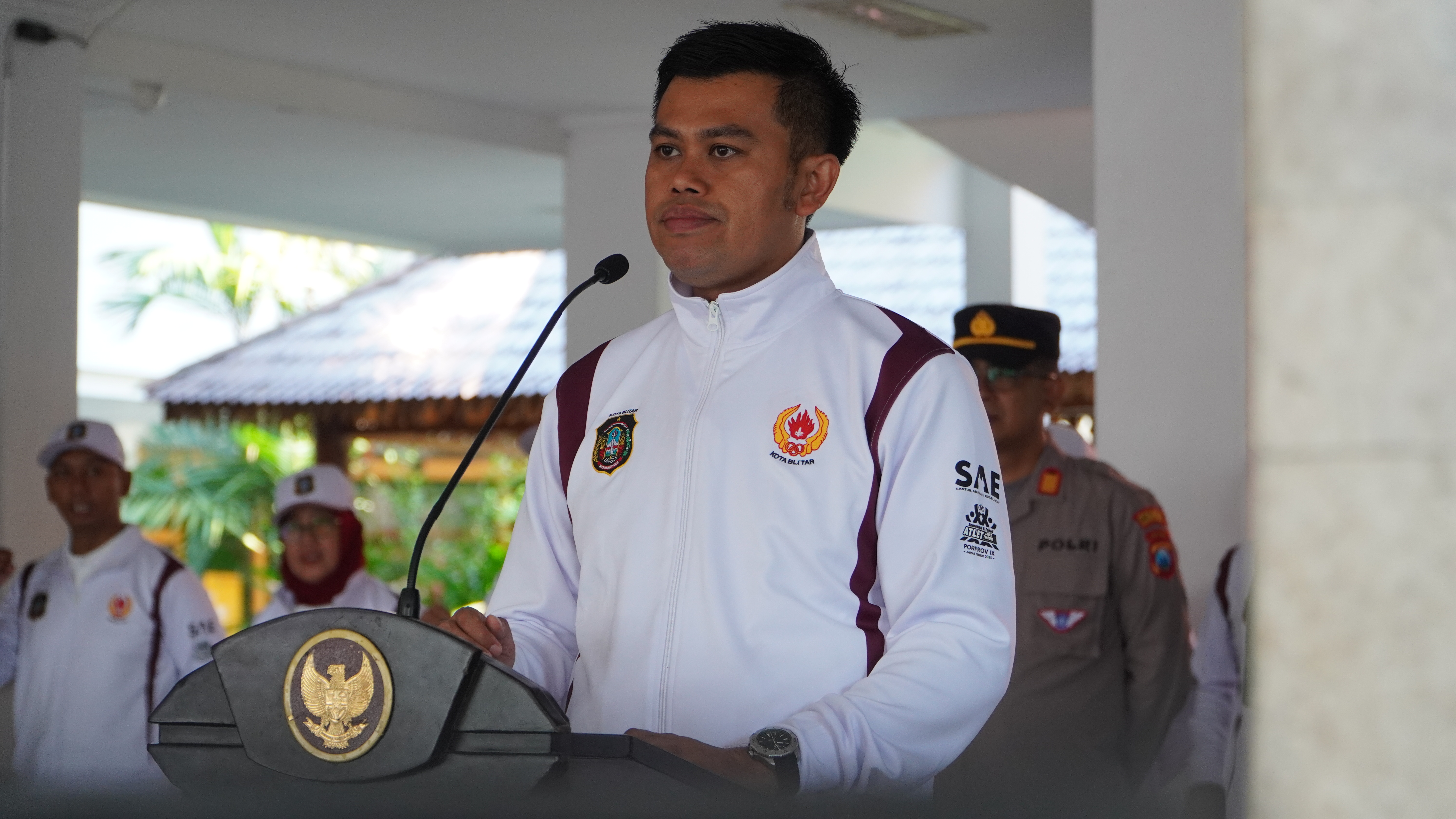 23 Juni 2025 - Pemberangkatan Kontingen Kota Blitar menuju Porprov Jatim IX 2025 di Halaman Kantor Walikota