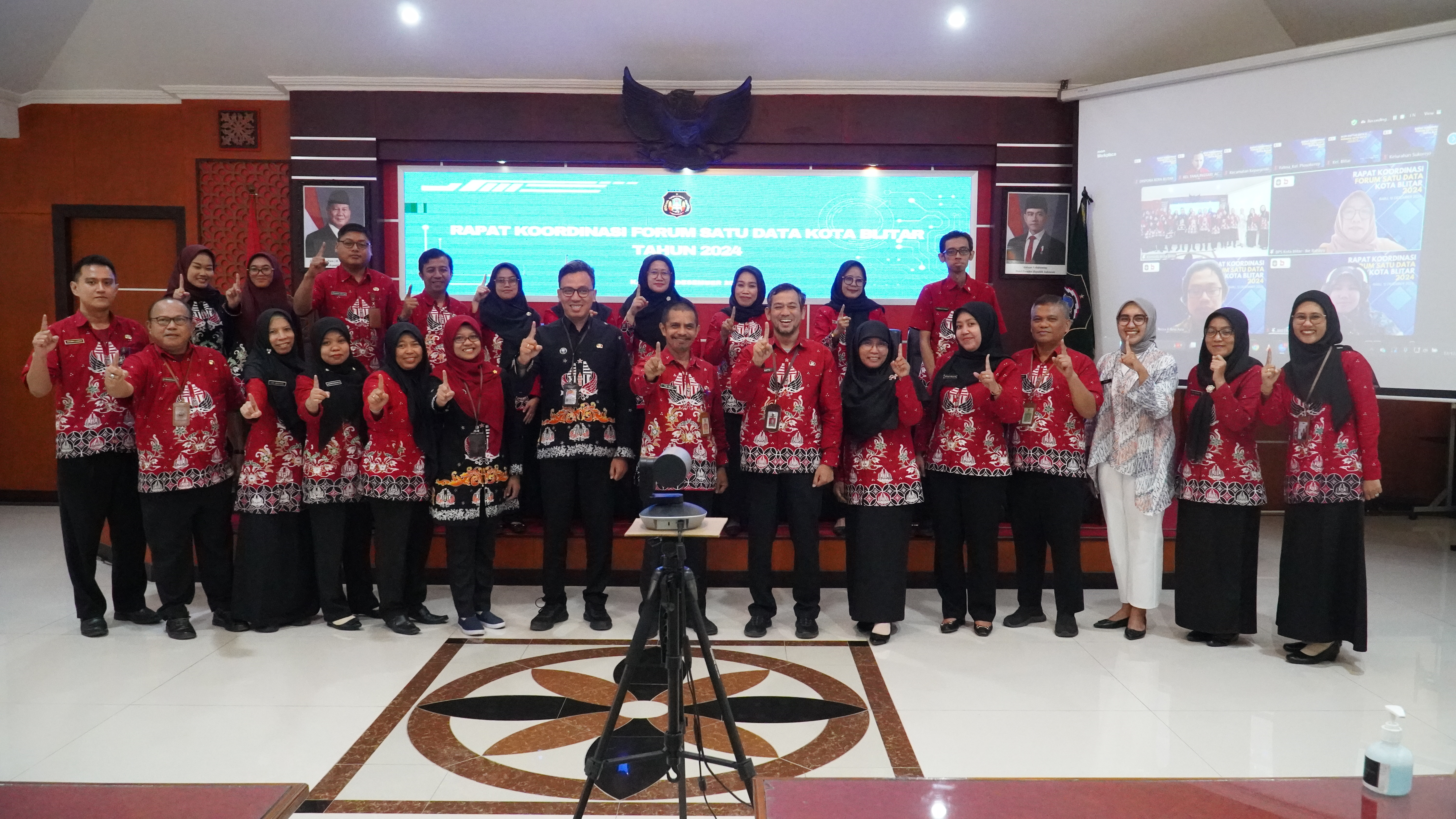 12 Desember 2024 - Rakor Forum Satu Data Kota Blitar Tahun 2024 secara hybrid