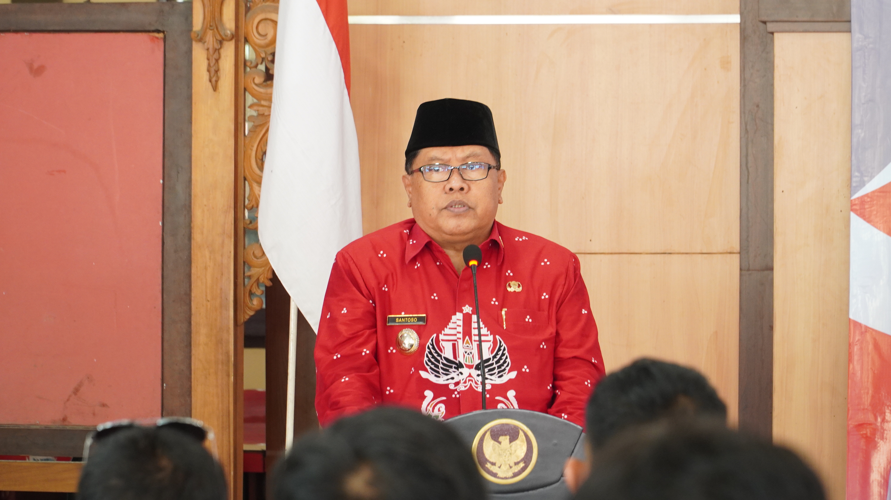 14 November 2024 - Pembukaan Pembinaan &amp;amp; Pembekalan Anggota Satlinmas Pilkada Tahun 2024 di Balai Kec.SUKOREJO