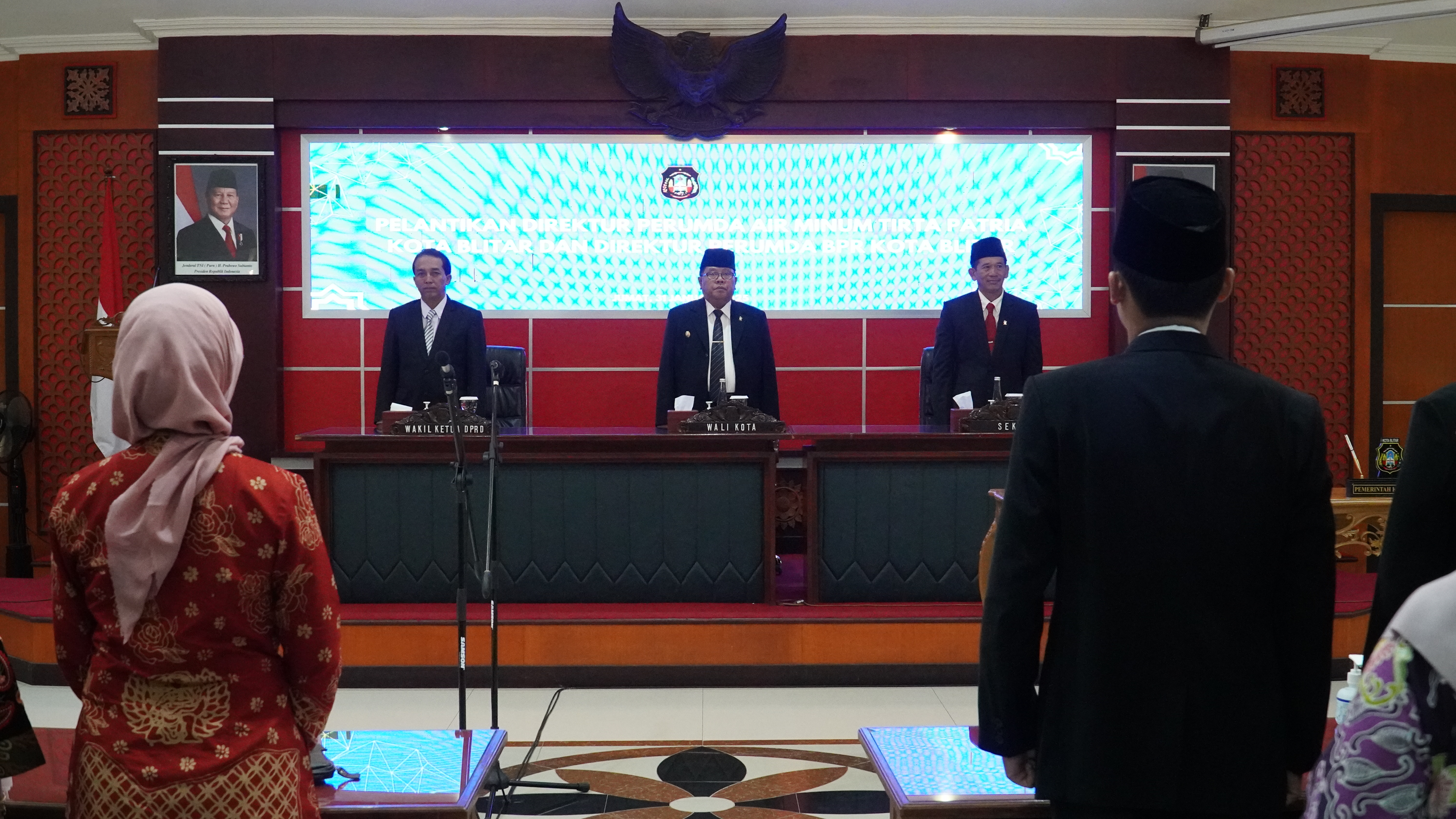 31 Januari 2025 - Pelantikan Direktur PERUMDA TIRTA PATRIA &amp;amp; Direktur Utama serta Anggota Direksi Perumda BPR Kota Blitar Tahun 2025