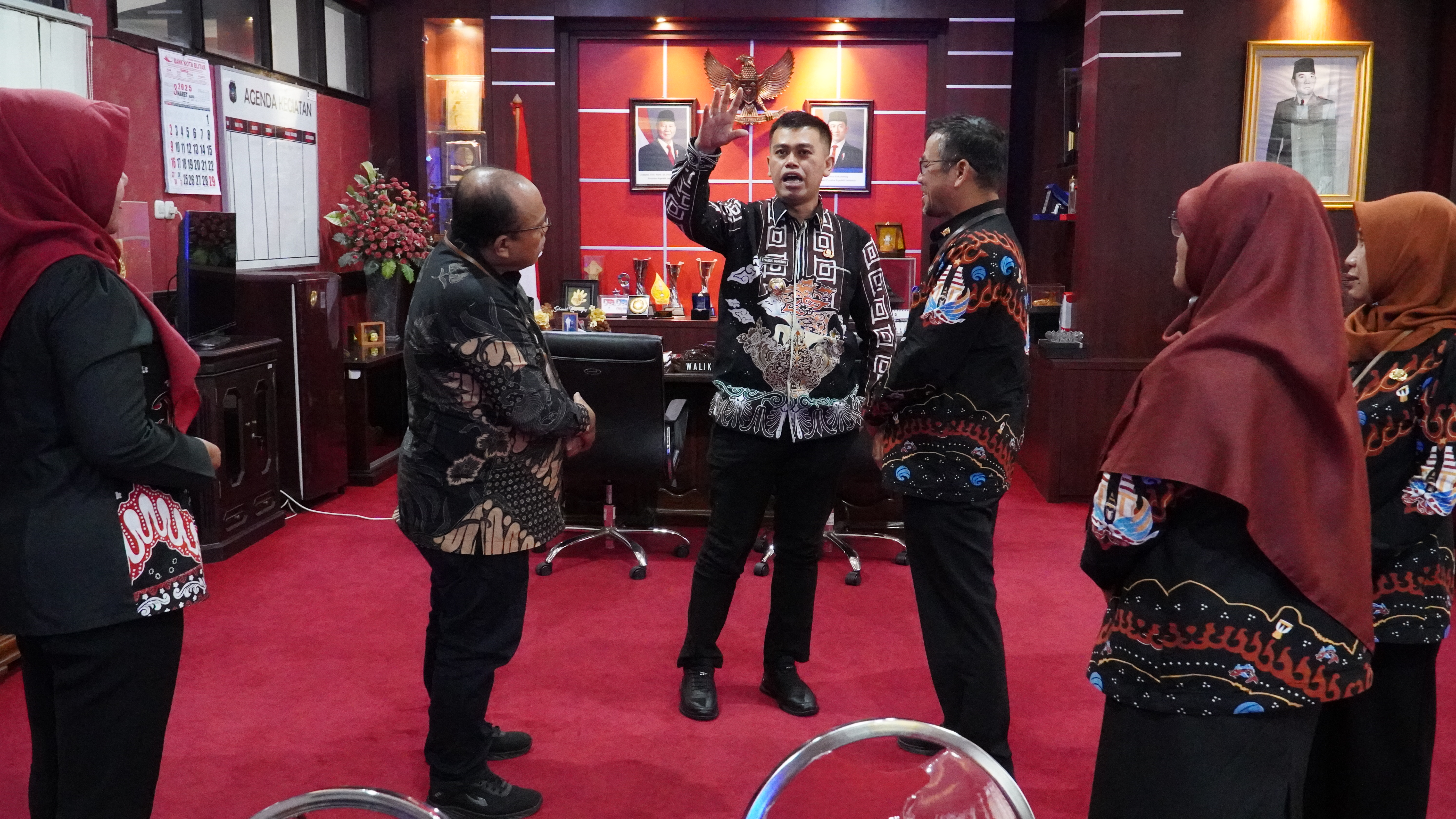 7 Maret 2025 - Presentasi Program &amp;amp; Kegiatan DISKOMINFOTIK di ruang kerja Walikota Blitar