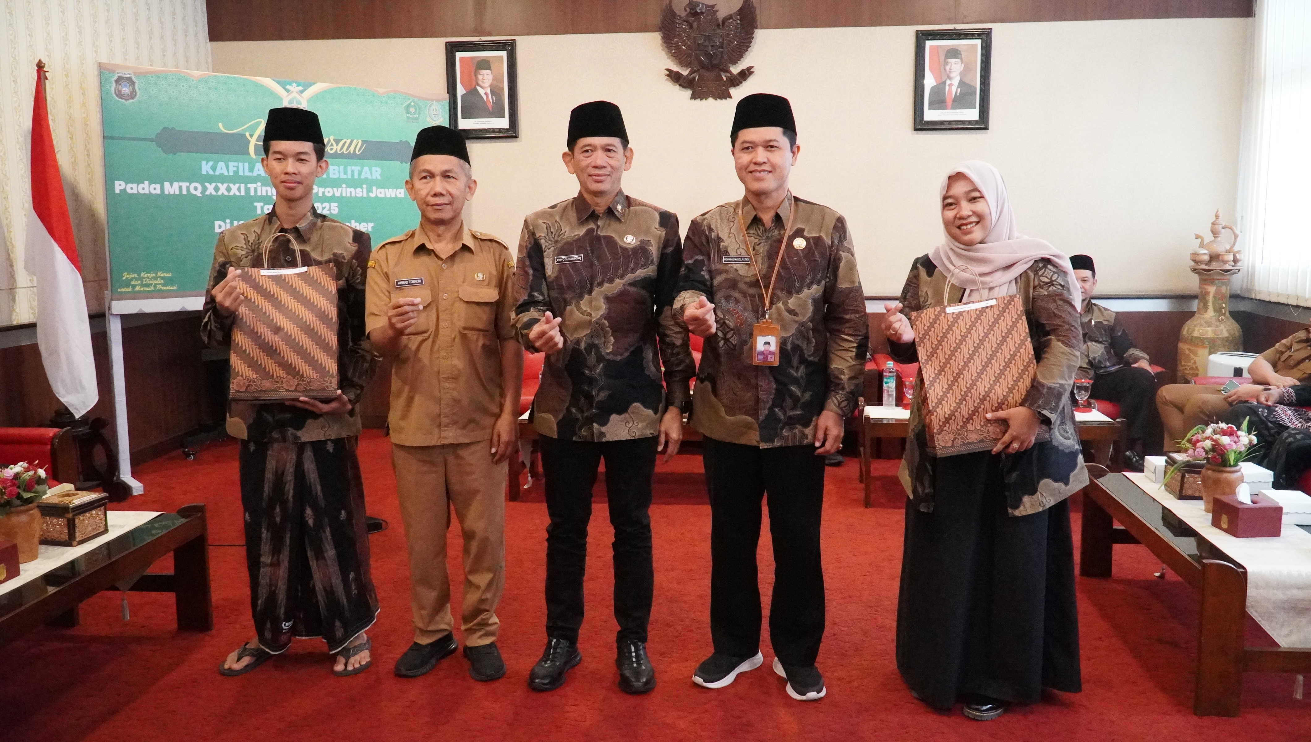 9 September 2025-Pelepasan Kafilah Kota Blitar pd MTQ Prov.Jatim XXXI (di Jember)