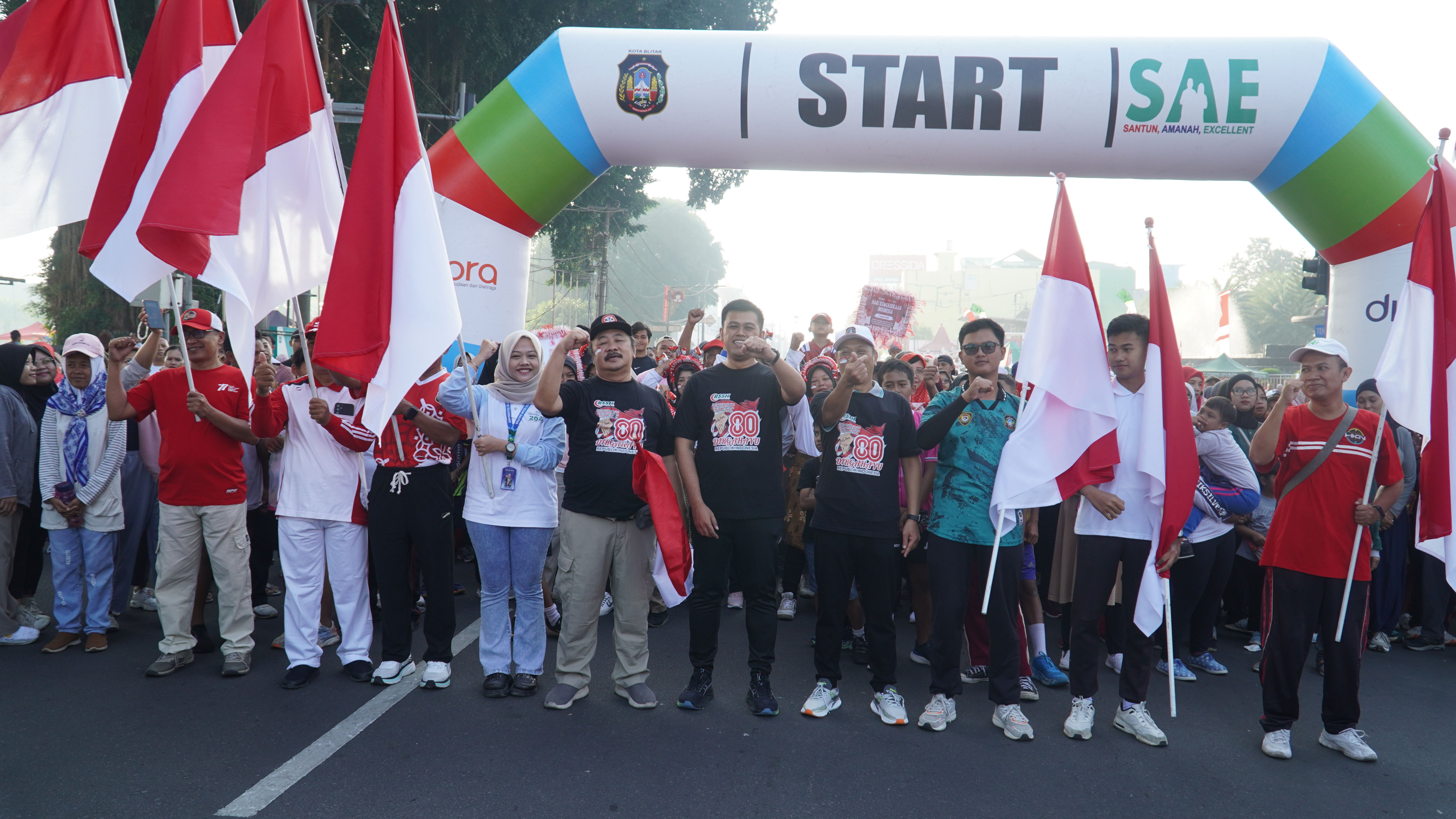 10 Agustus 2025-CAR FREE DAY (Pembagian Bendera Merah Putih)
