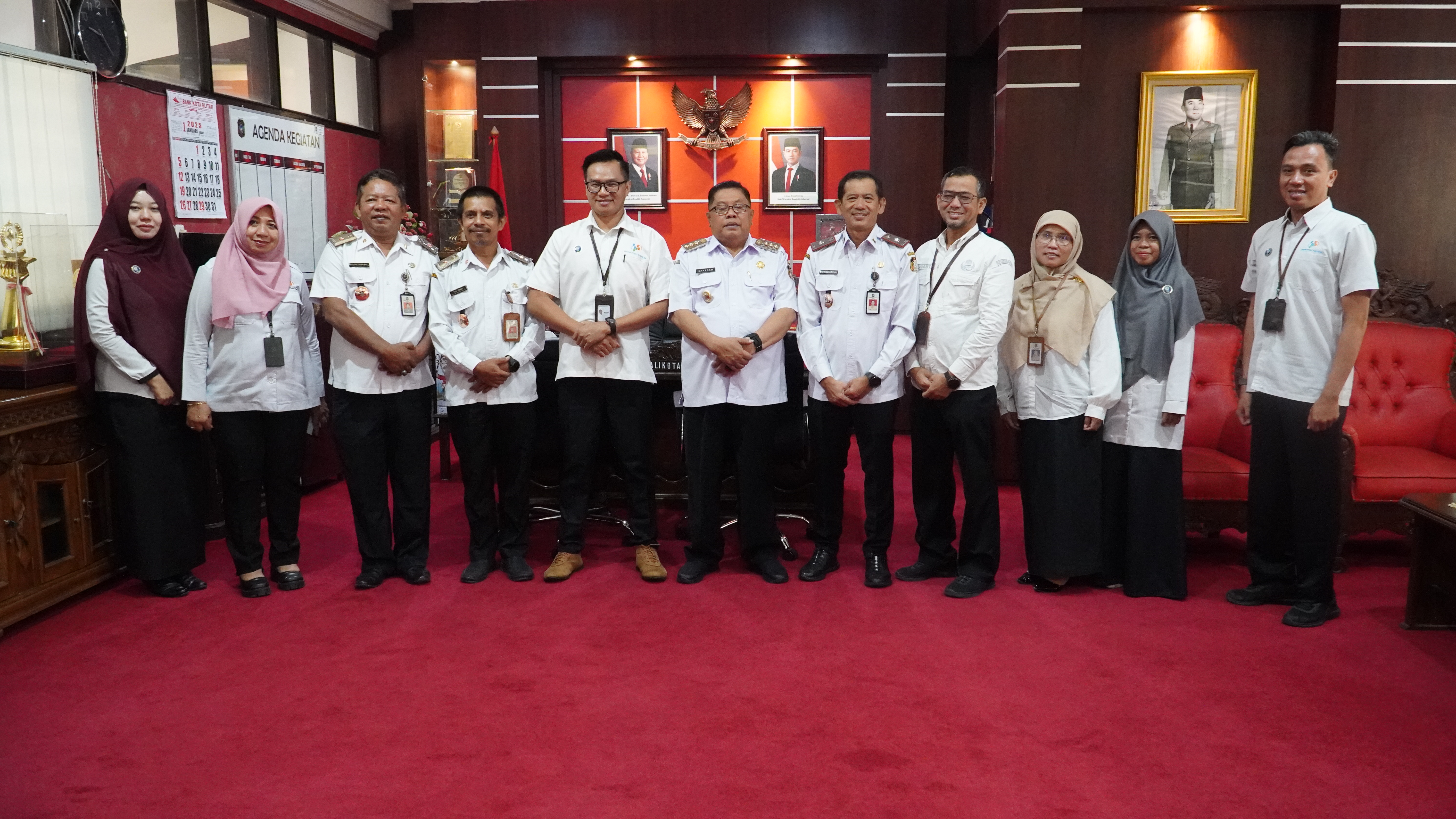 8 Januari  2025 - Audensi dengan Kepala BPS KOTA BLITAR  HANUNG PRAMUSITO SST, S.Si, ME,