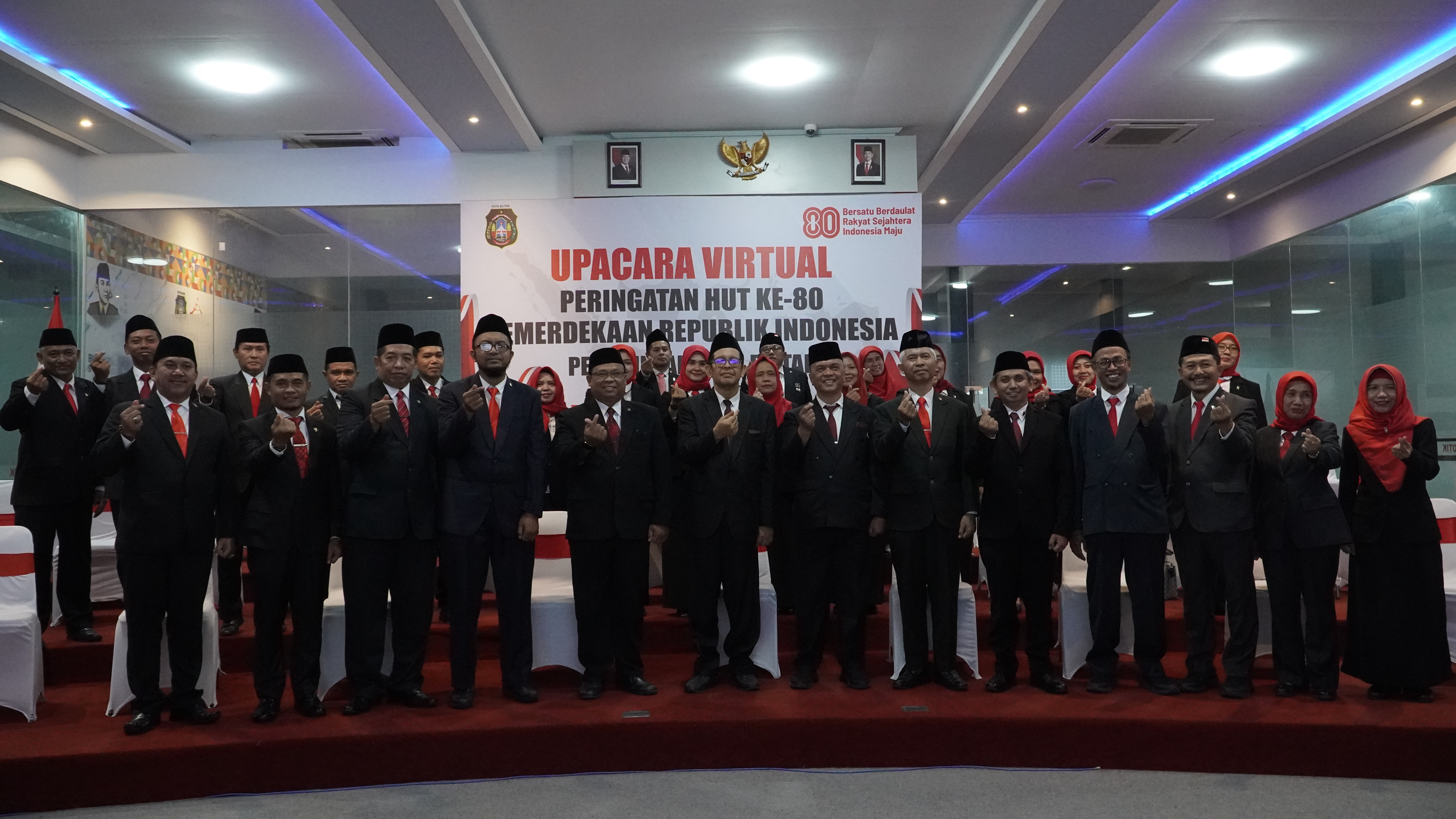 17 Agustus 2025-Upacara Penurunan Bendera Merah Putih secara virtual dari Istana Merdeka Jakarta