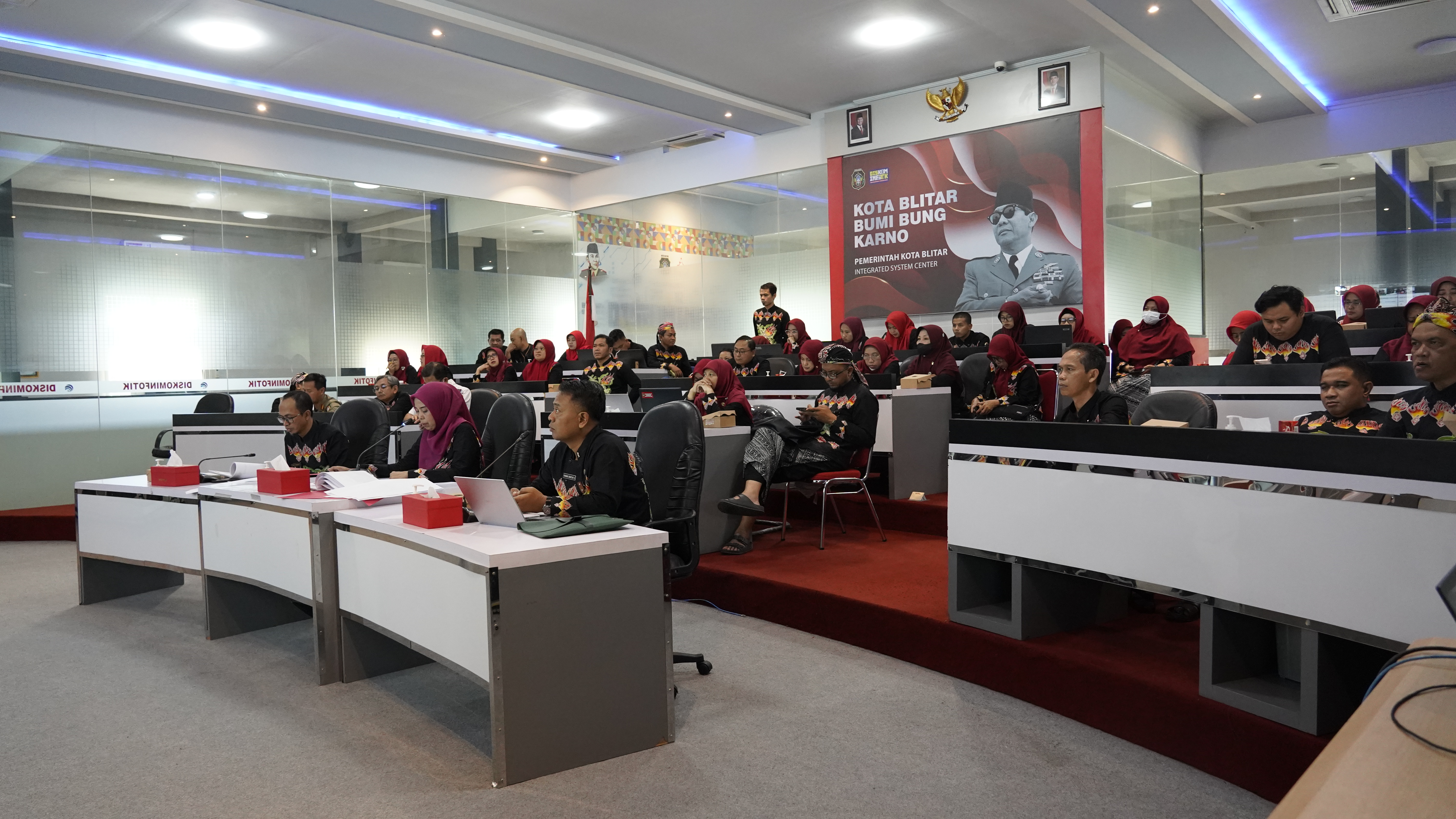 Monitoring Pemenuhan Indikator Kab KotaAntikorupsi oleh Tim KPK RI Tahap 2 di Ruang ISC