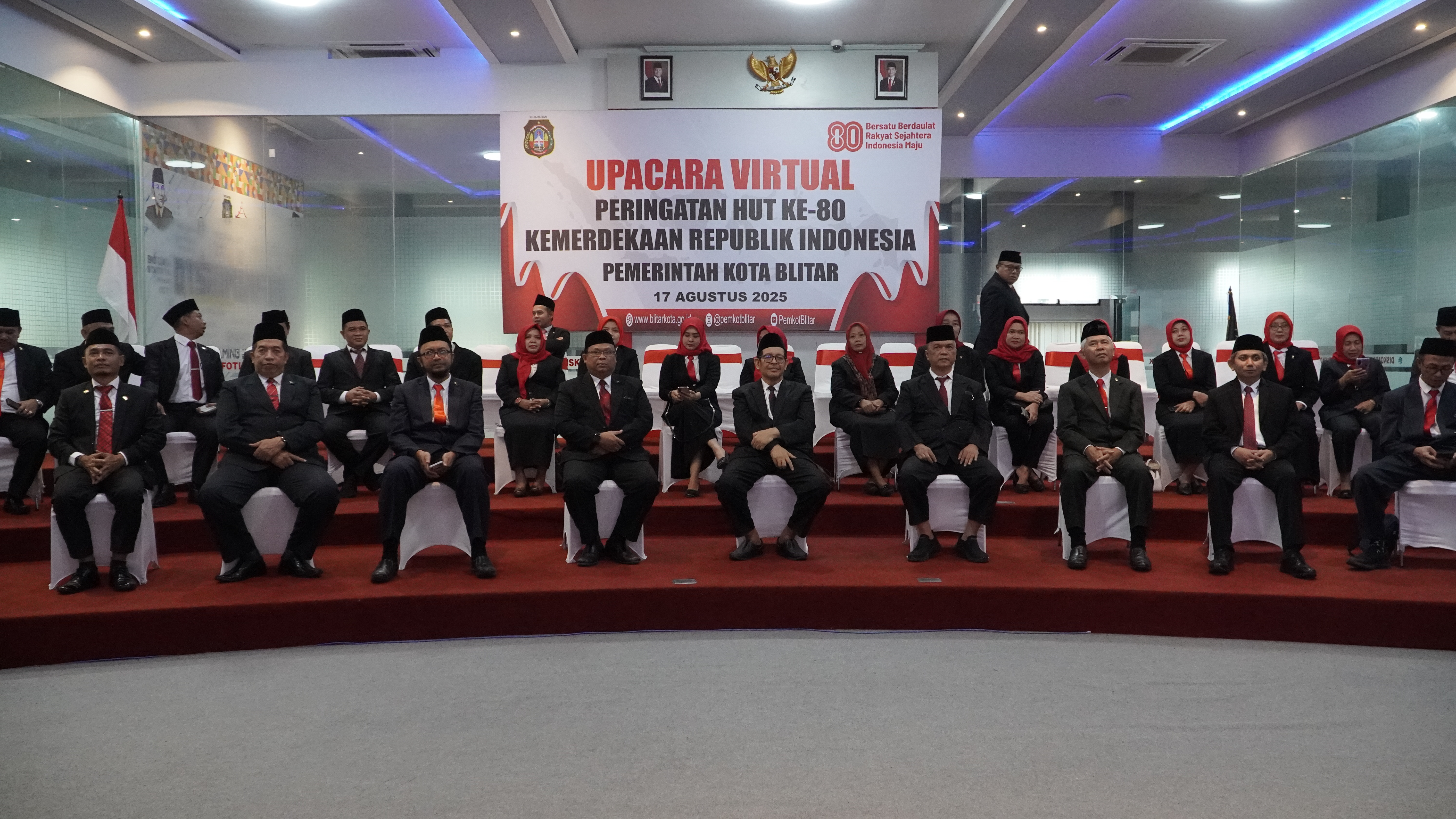 17 Agustus 2025-Upacara Penurunan Bendera Merah Putih secara virtual dari Istana Merdeka Jakarta