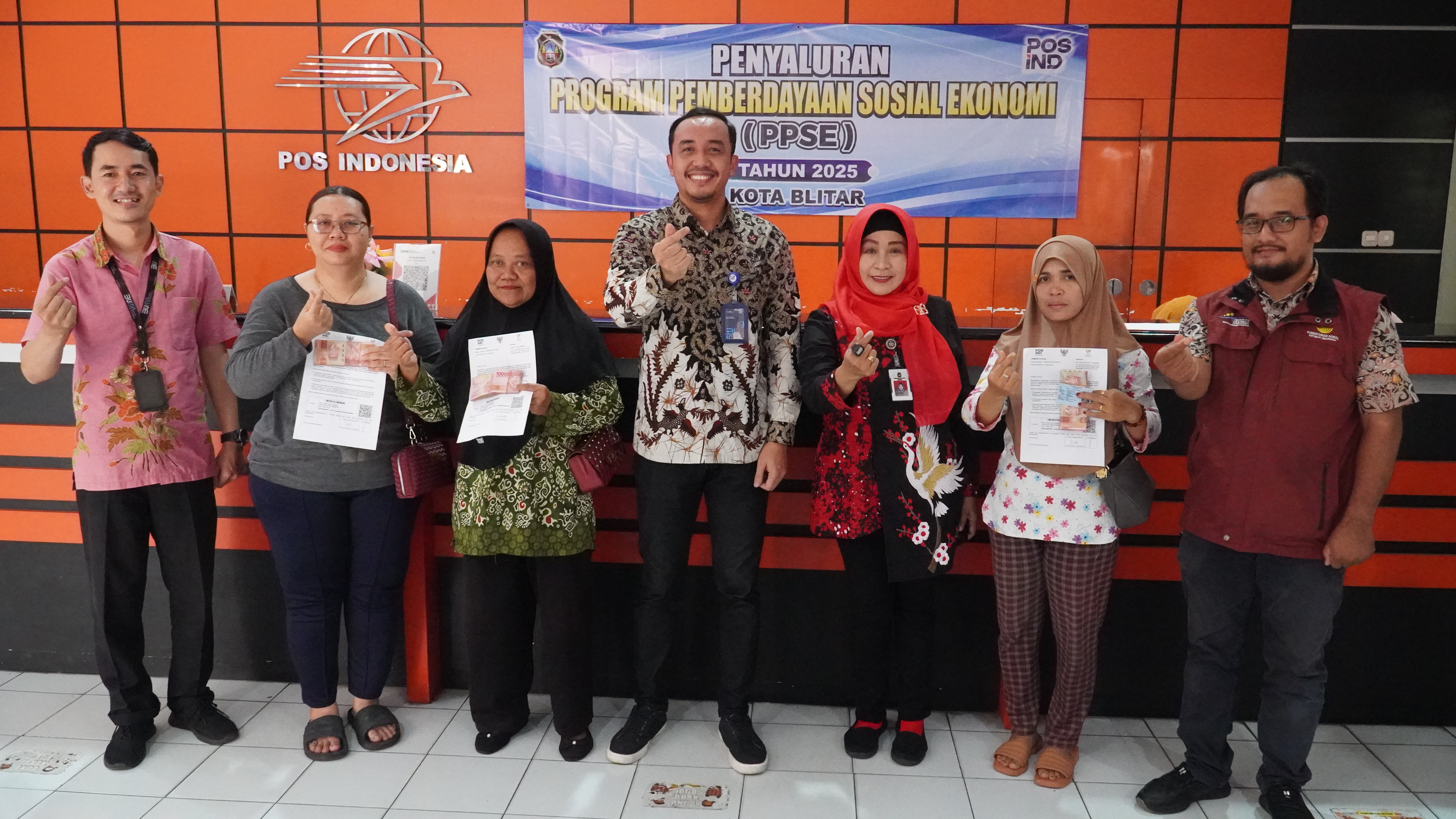 23 Mei 2025 - Penyaluran Program Pemberdayaan Sosial Ekonomi (PPSE) Tahun 2025 di Kantor Pos Blitar