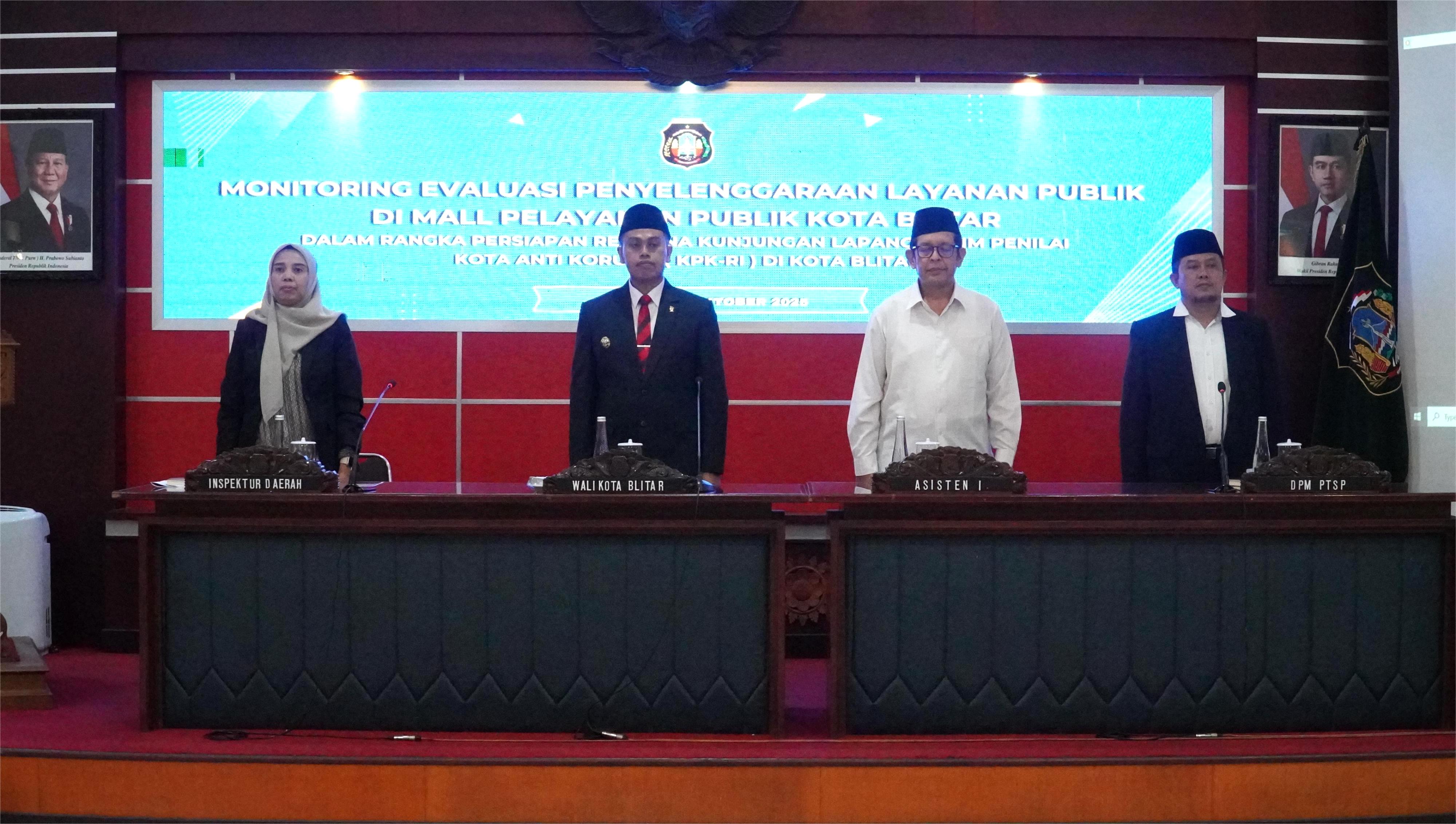 28 Oktober 2025 - Monitoring Evaluasi Penyelenggarakan Layanan Publik di MPP Kota Blitar