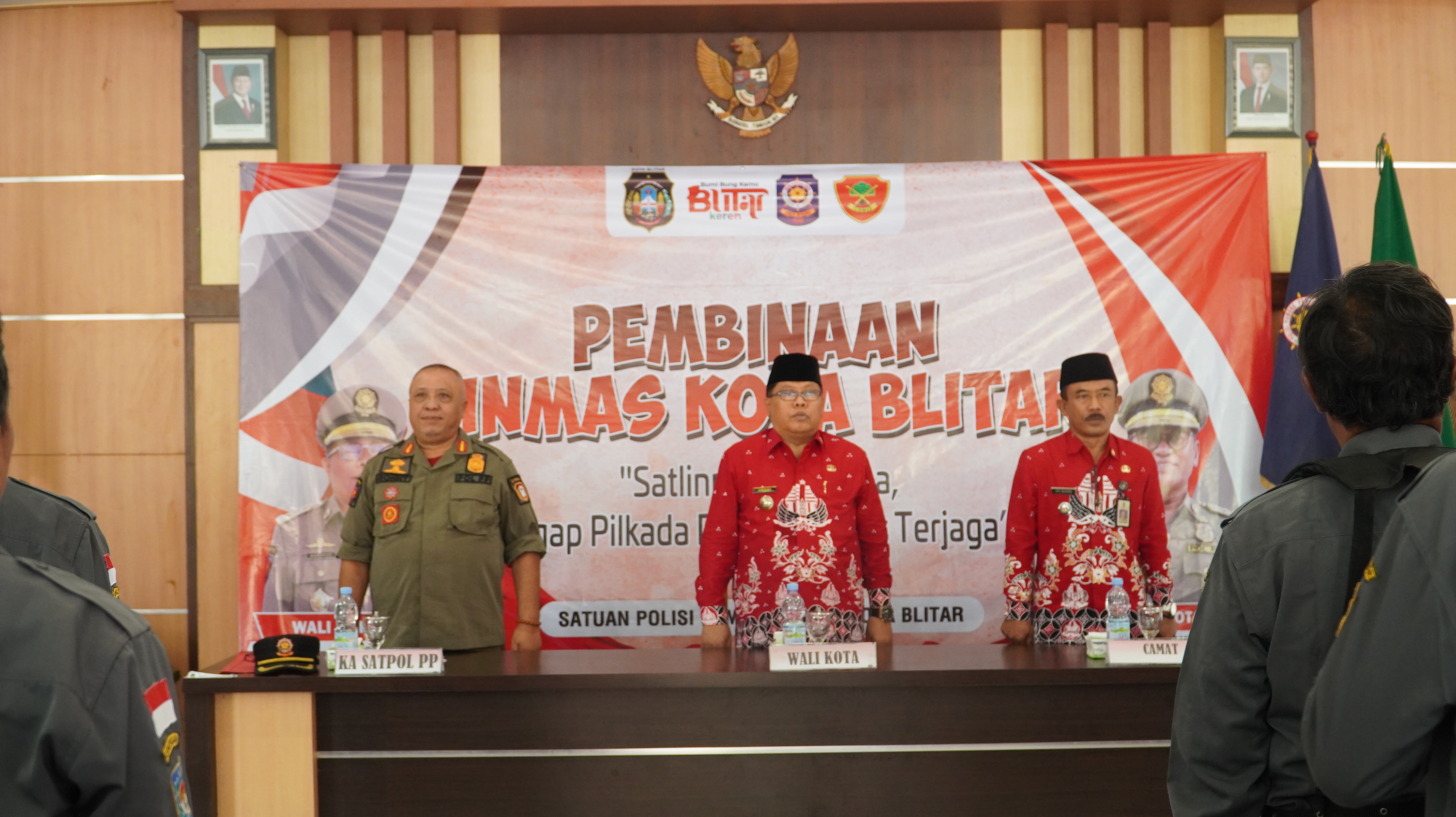 14 November 2024 - Pembukaan Pembinaan &amp;amp; Pembekalan Anggota Satlinmas Pilkada Tahun 2024 di Balai Kec.SUKOREJO