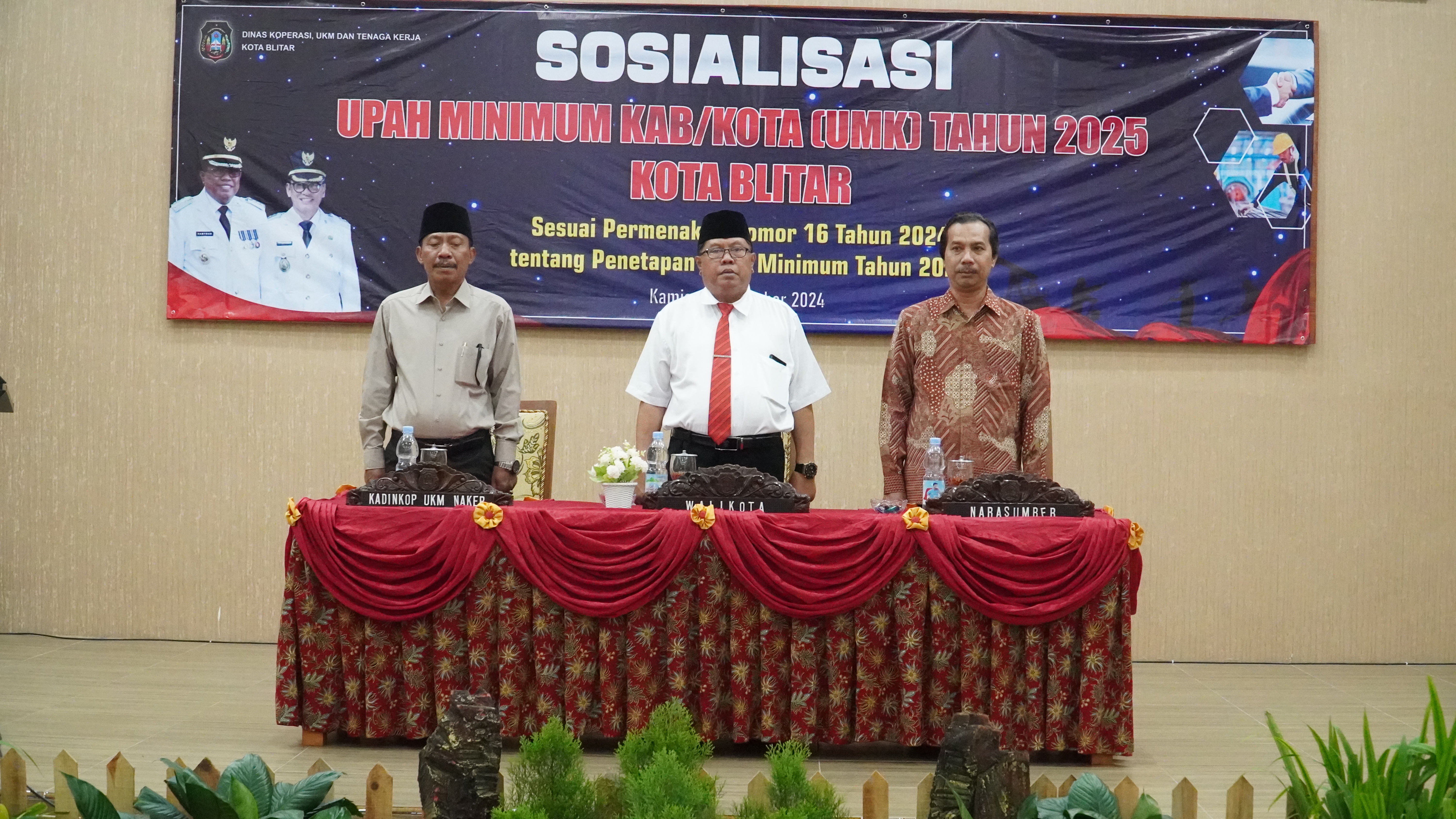 19 Desember 2024 - Pembukaan Sosialisasi Upah Minimum Kab Kota Tahun 2025 di PKPRI