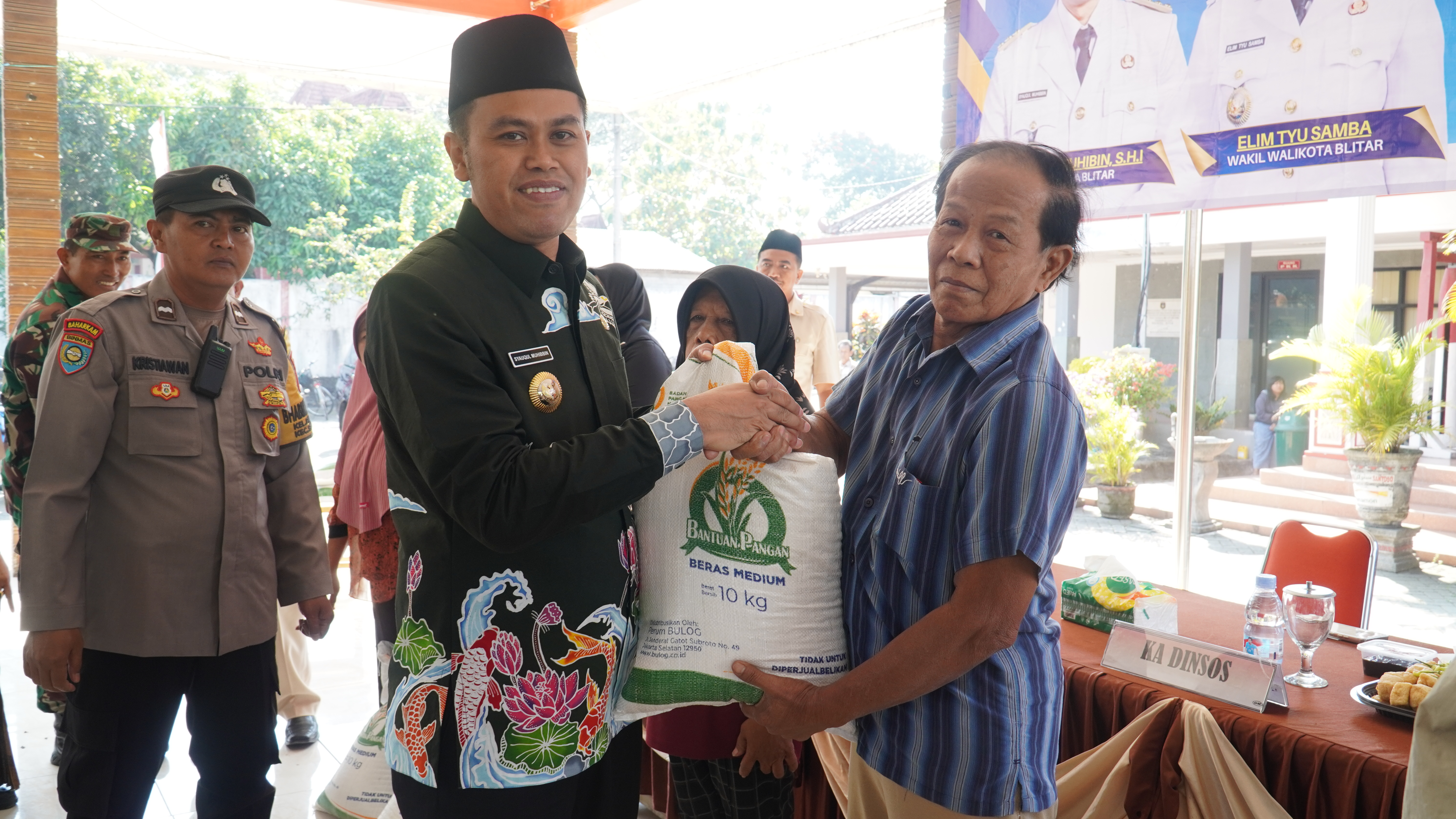 21 Juli 2025-Penyerahan Bantuan BAPANAS di Kel.Sananwetan, Kel.Pakunden, Kel.Sentul