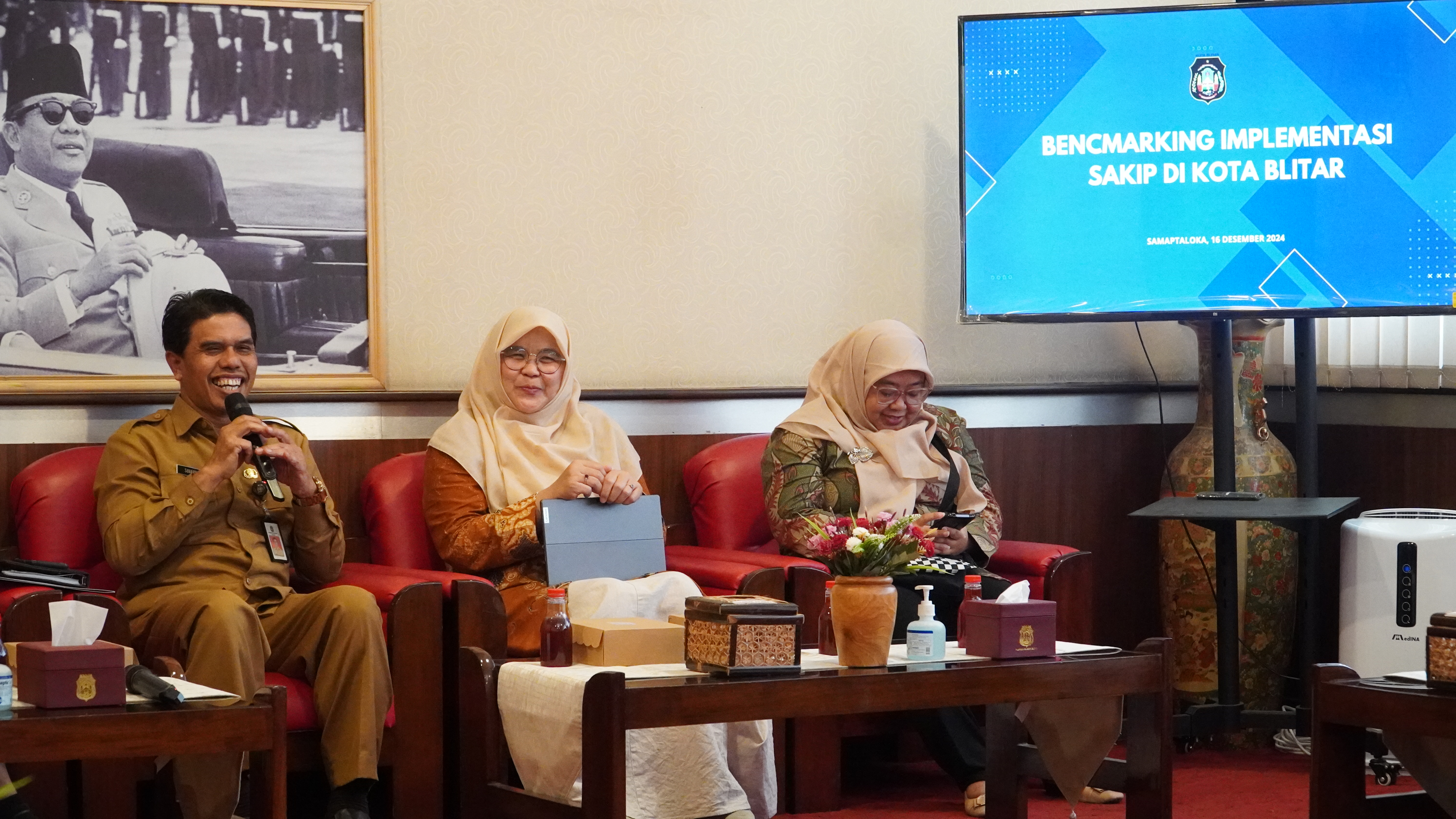 16 Desember 2024 - BENCHMARKING Implementasi SAKIP di Kota BLITAR di ruang SAMAPTALOKA