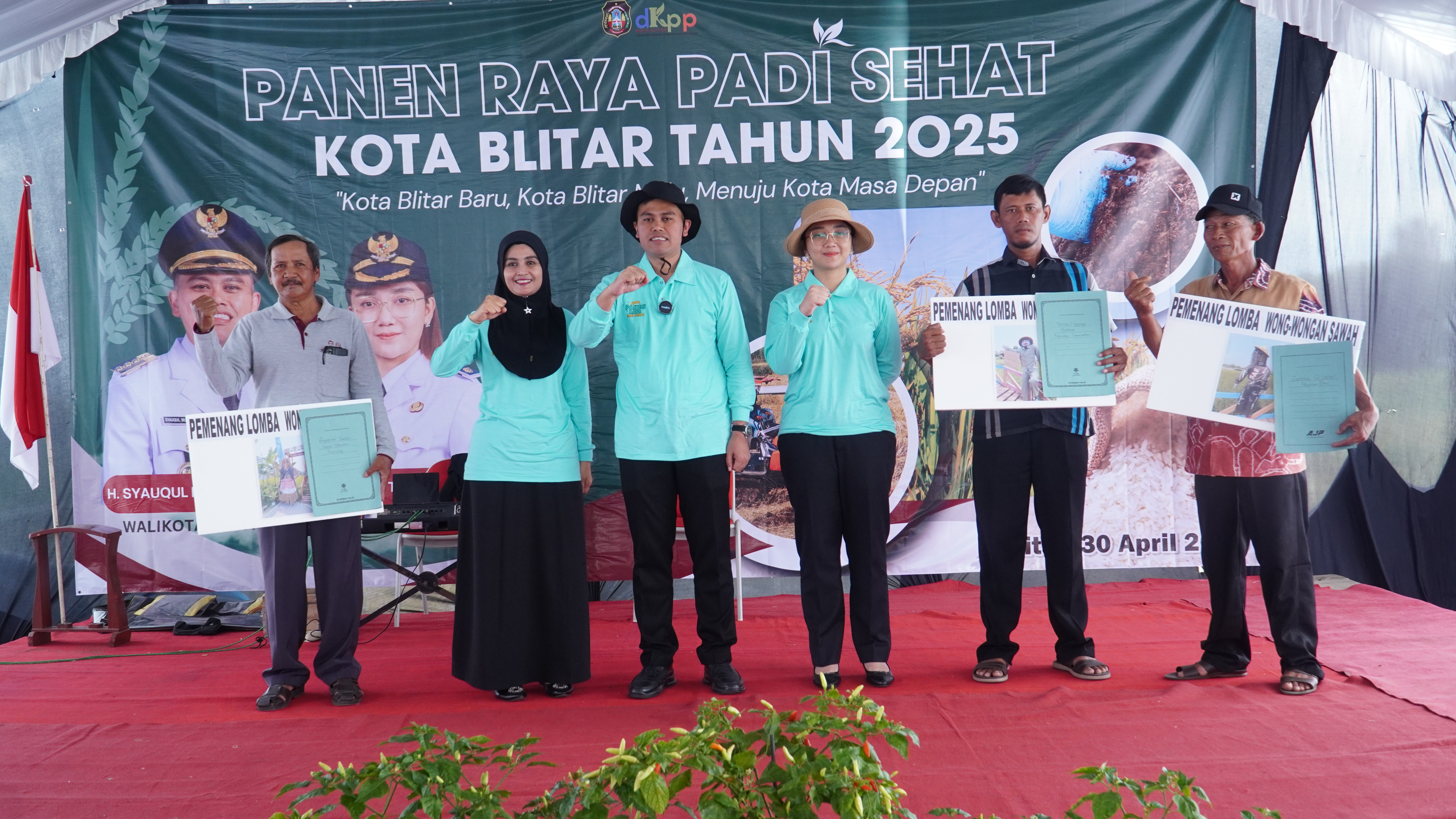 30 April 2025 - Panen Raya Padi Sehat di Sawah Poktan Rukun Makmur 1 Jl. Kali Krasak Kel.Pakunden