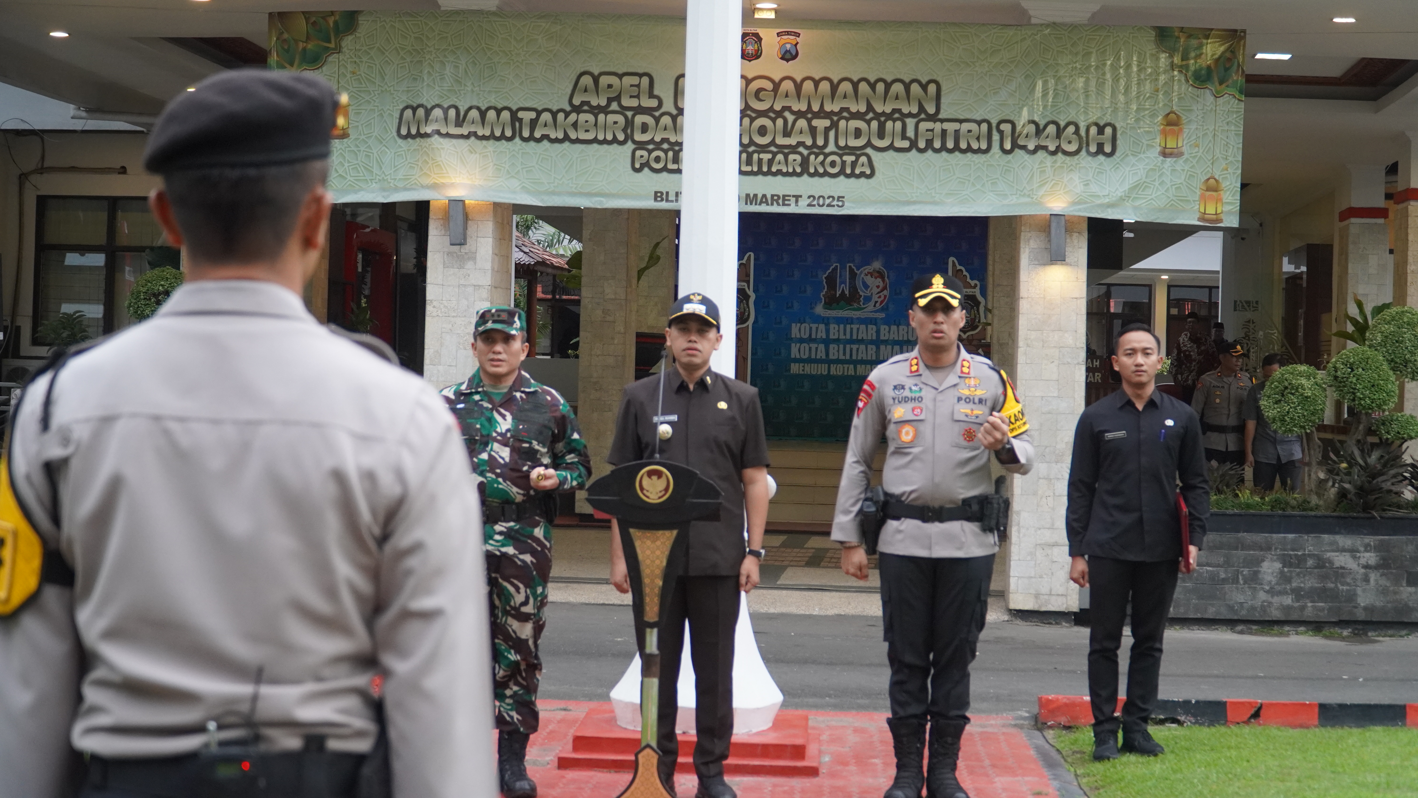 30 Maret 2025 - Apel Pengamanan Malam Takbir&amp;amp; Sholat Idul Fitri 1446H dilanjut Pengecekan POS PAM &amp;amp;POS YAN