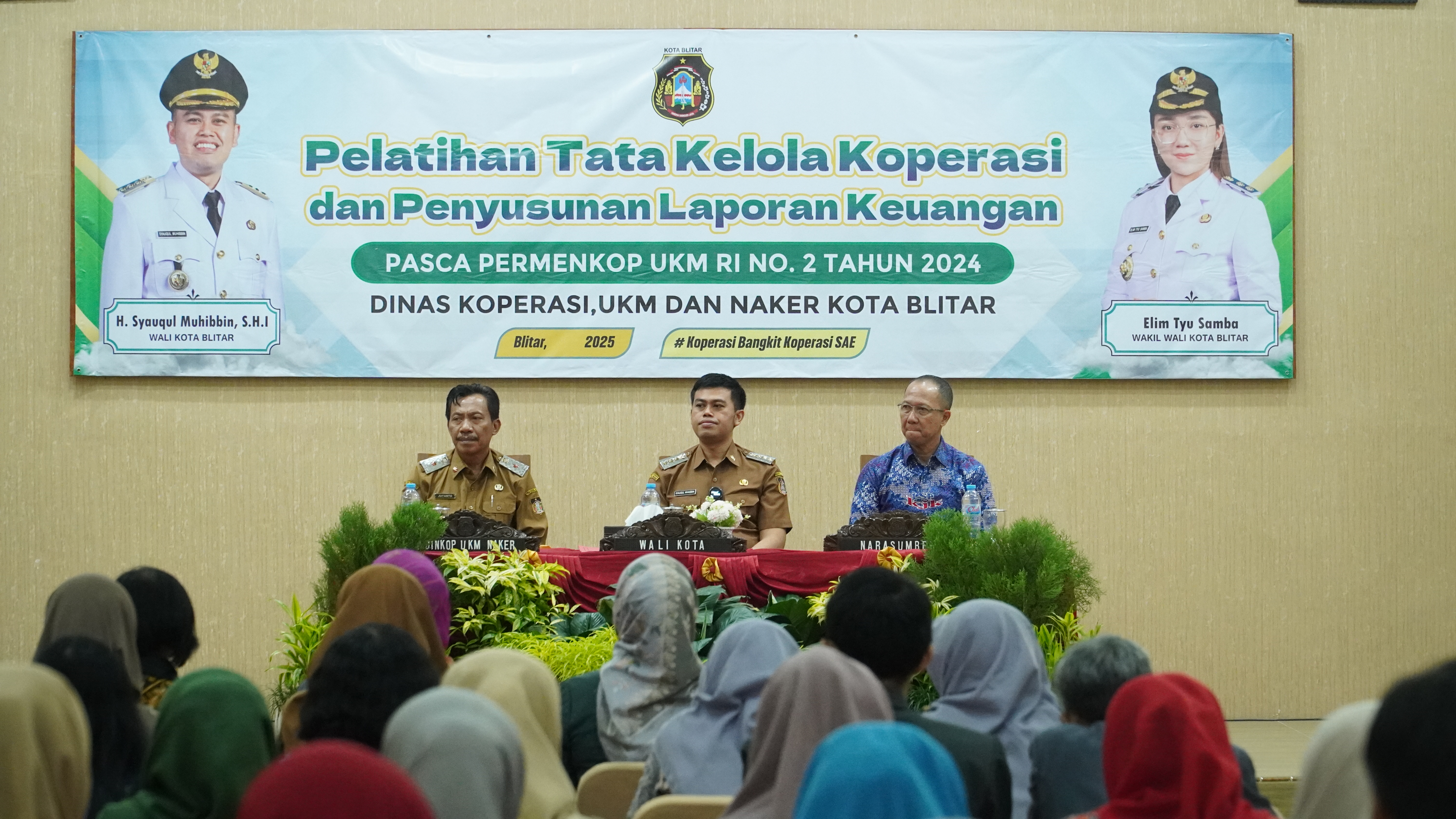 22 April 2025 - Pembukaan Pendidikan &amp;amp; Latihan PERKOPERASIAN bagi PENGURUS PENGAWAS KOPERASI KOTA BLITAR di Aula PKPRI